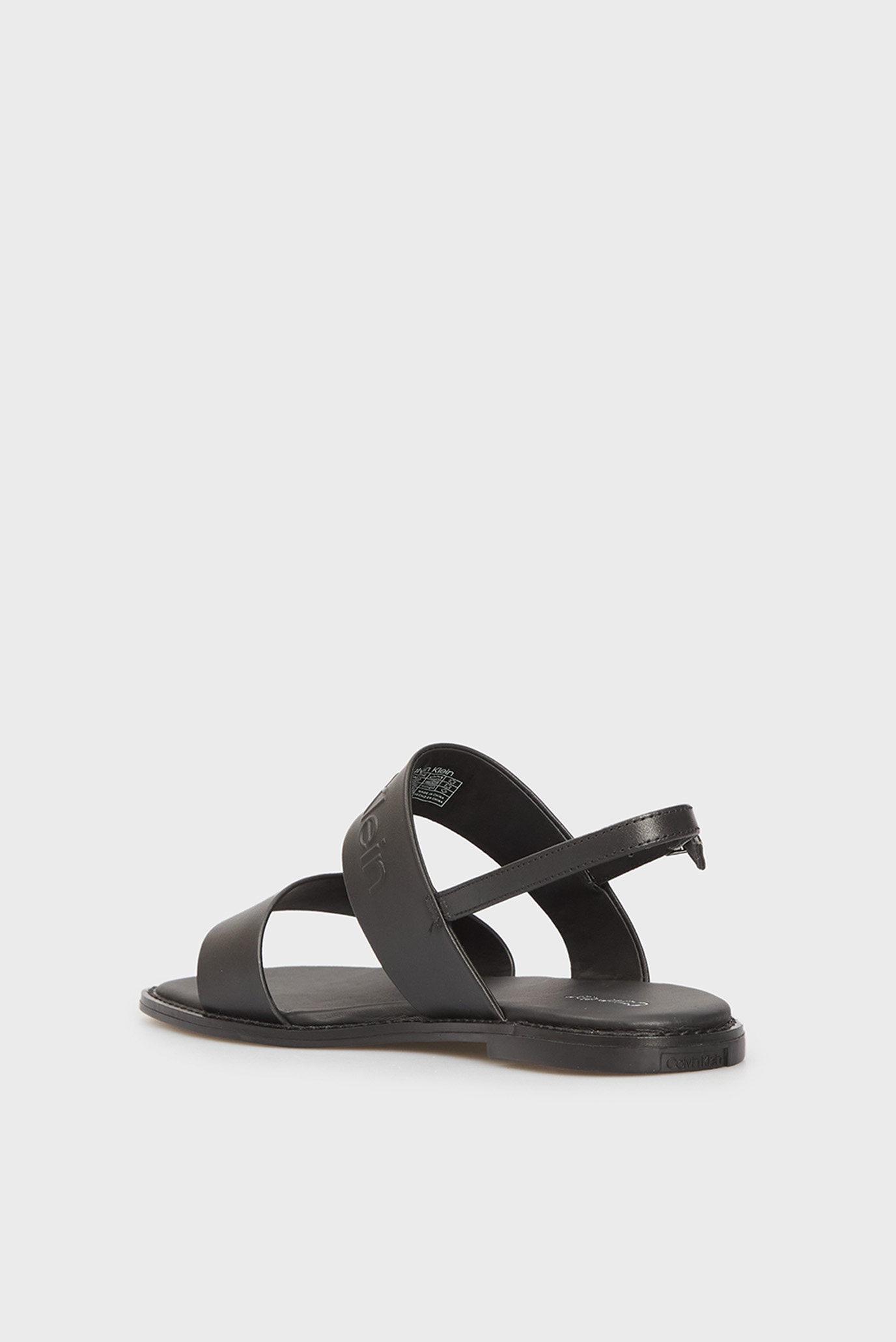 Женские черные кожаные сандалии FLATCalvin Klein Женские черные кожаные сандалии FLAT 5