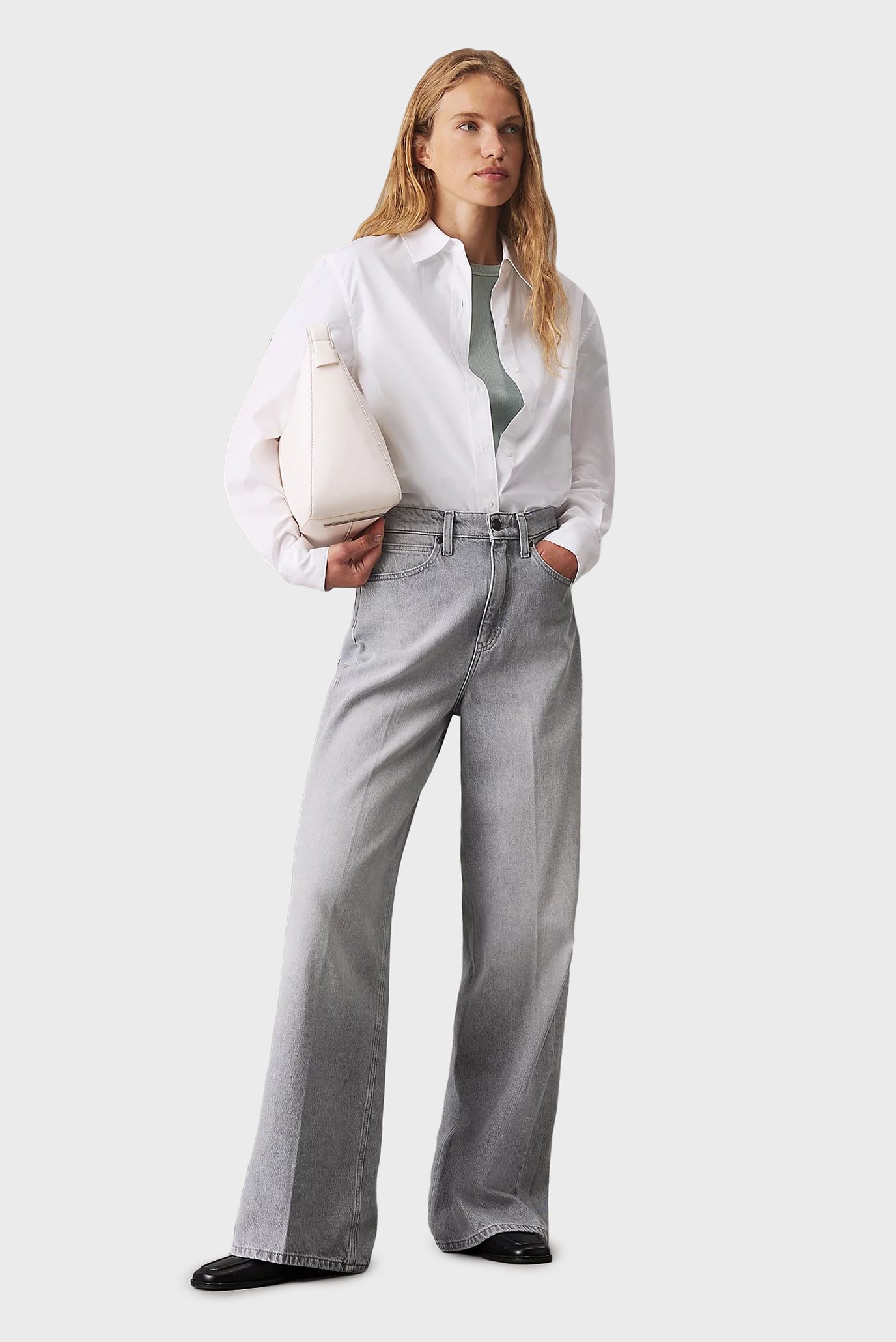 Джинсы HR WIDE - MID GREY 2