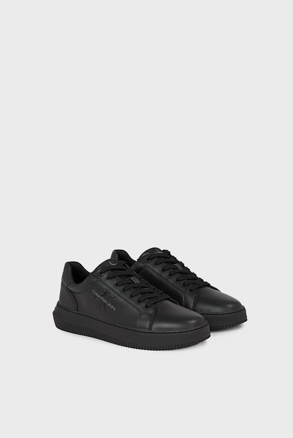 Мужские черные кожаные сникерcы CHUNKY CUPSOLE MONO LTH