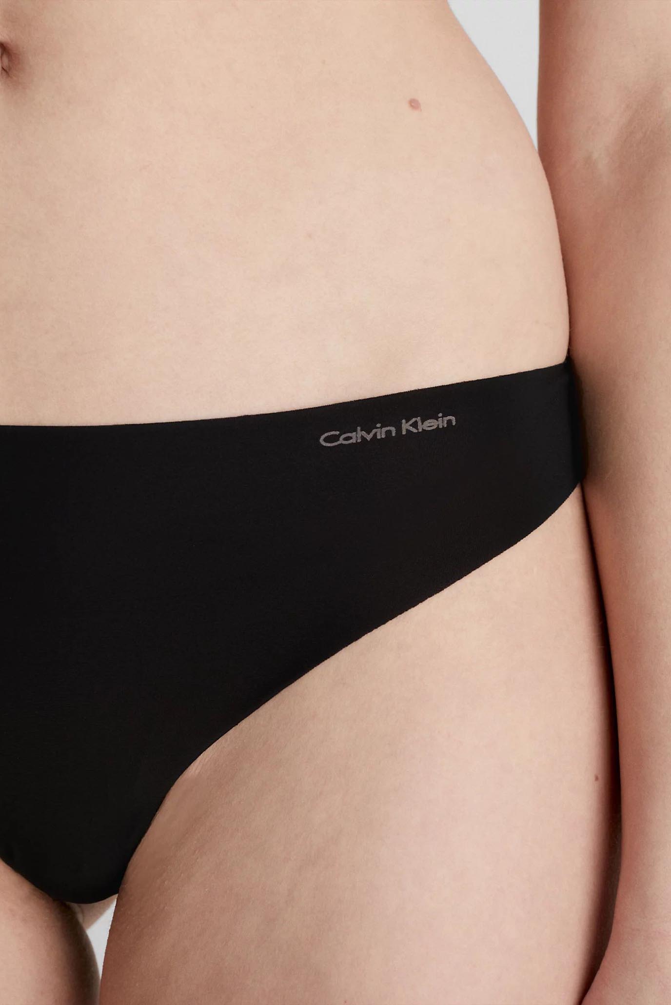 Женские черные трусики THONG 8