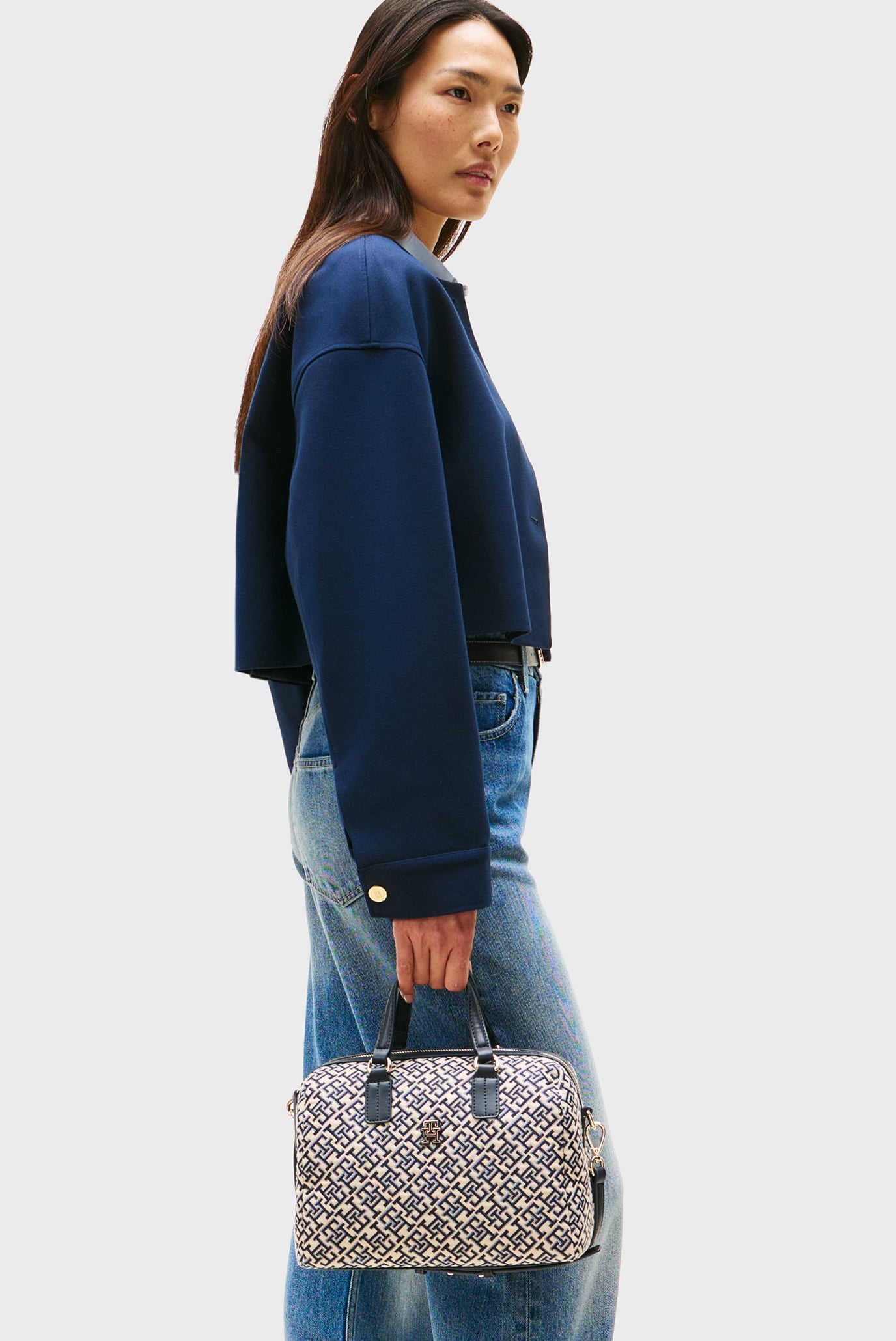 Сумка/TH JACQUARD MED DUFFLE 2