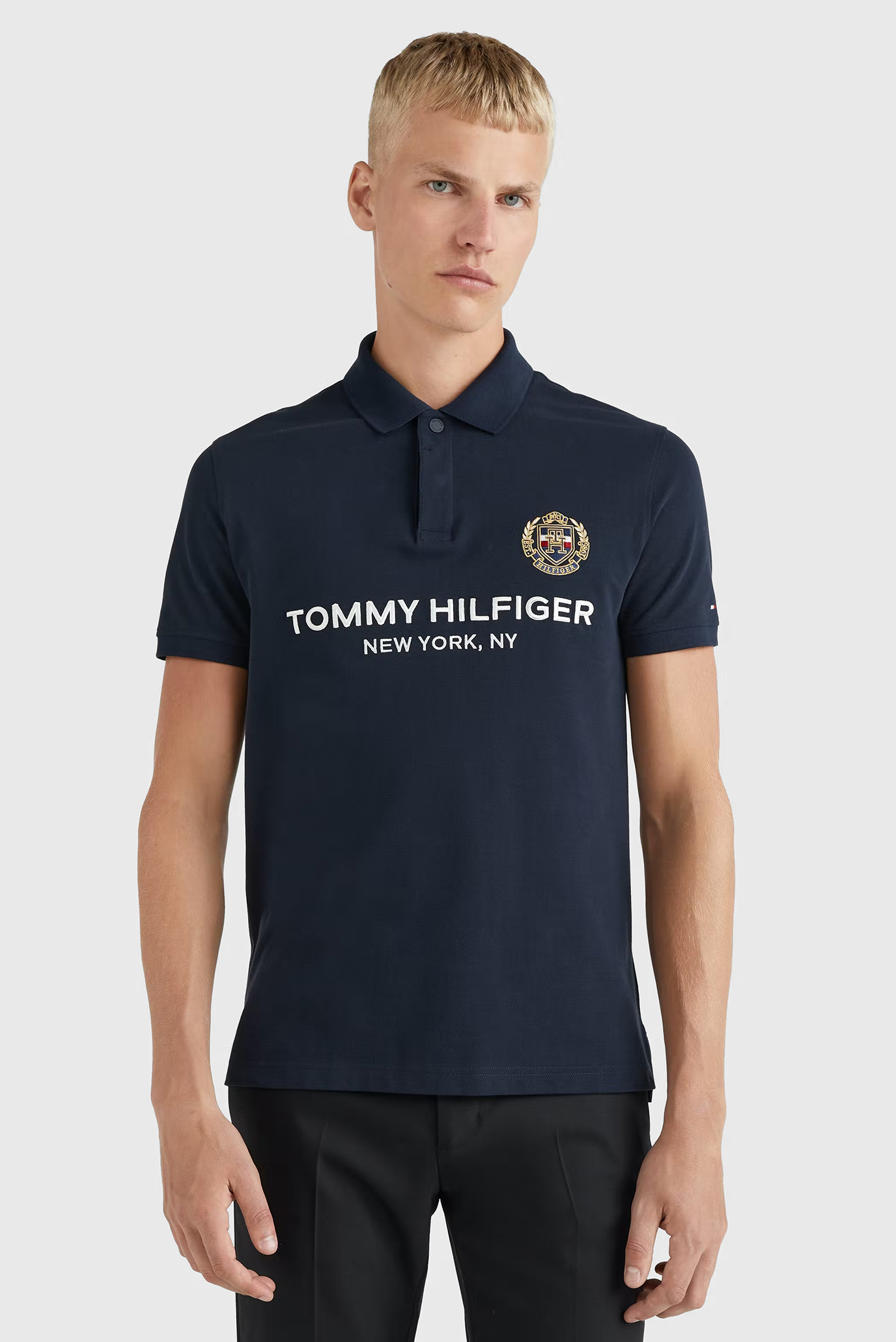 Поло ICON CREST CHEST LOGO SLIM POLO 1