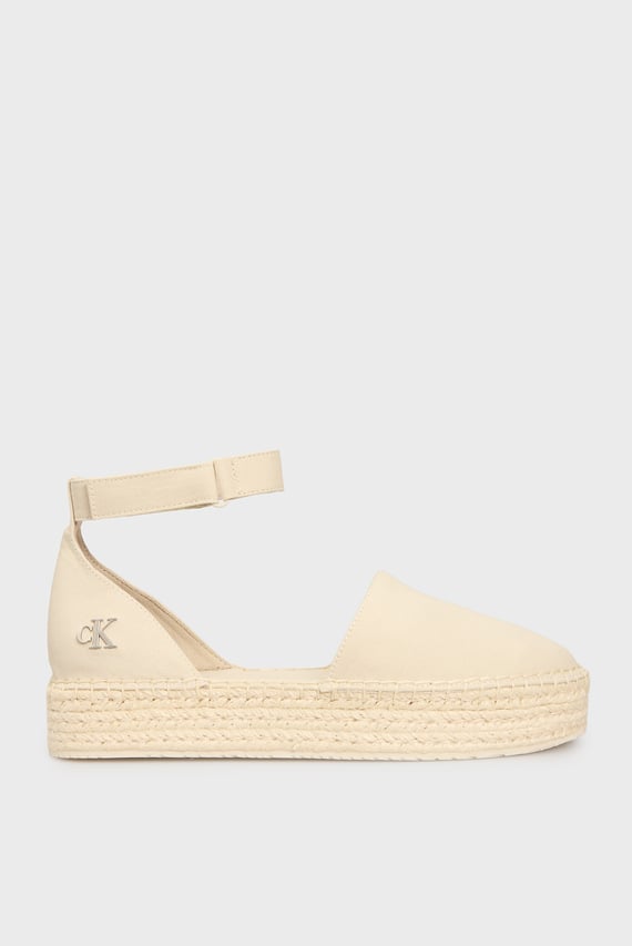 Женские черные босоножки WEDGE SANDAL WEBBING IN
