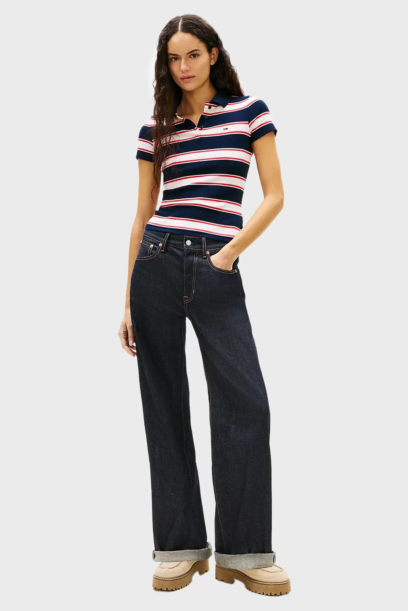 Поло TJW SLIM RIB SS POLO 3