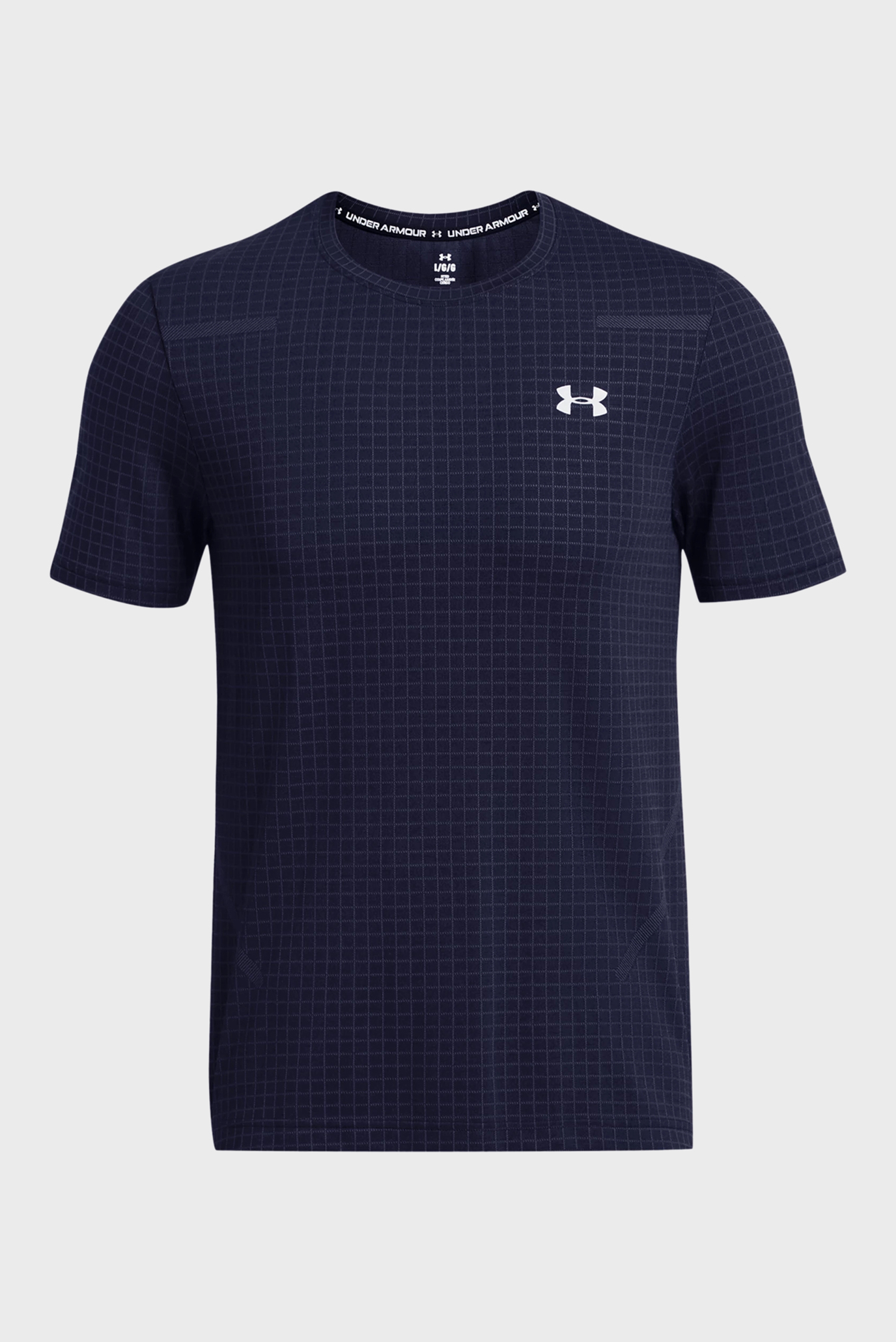 Футболка UA Seamless Grid SS-BLU 4