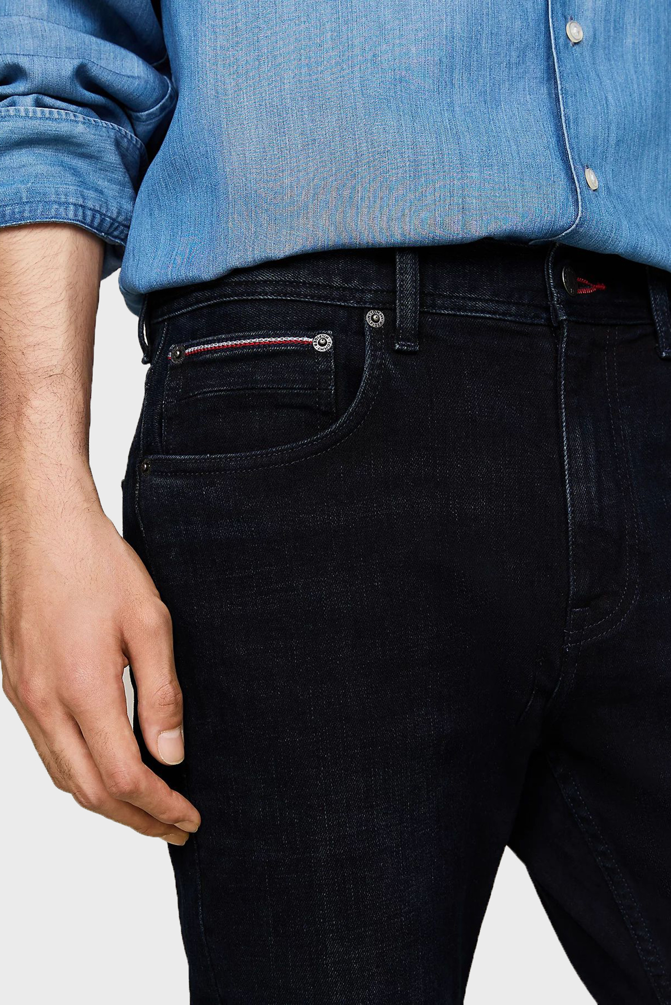 Мужские темно-синие джинсы 3