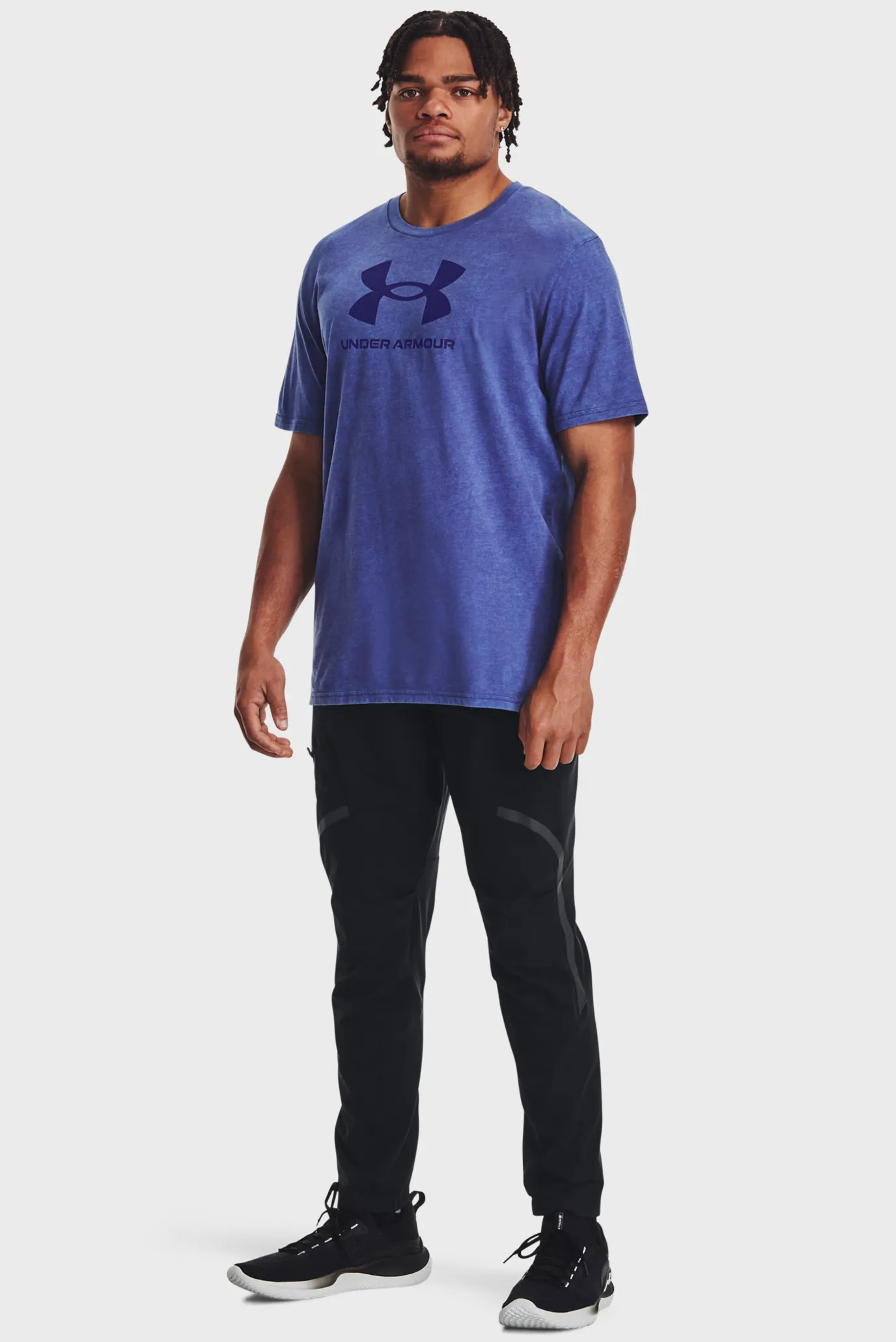 Мужская синяя футболка UA WASH TONAL SPORTSTYLE SS 7