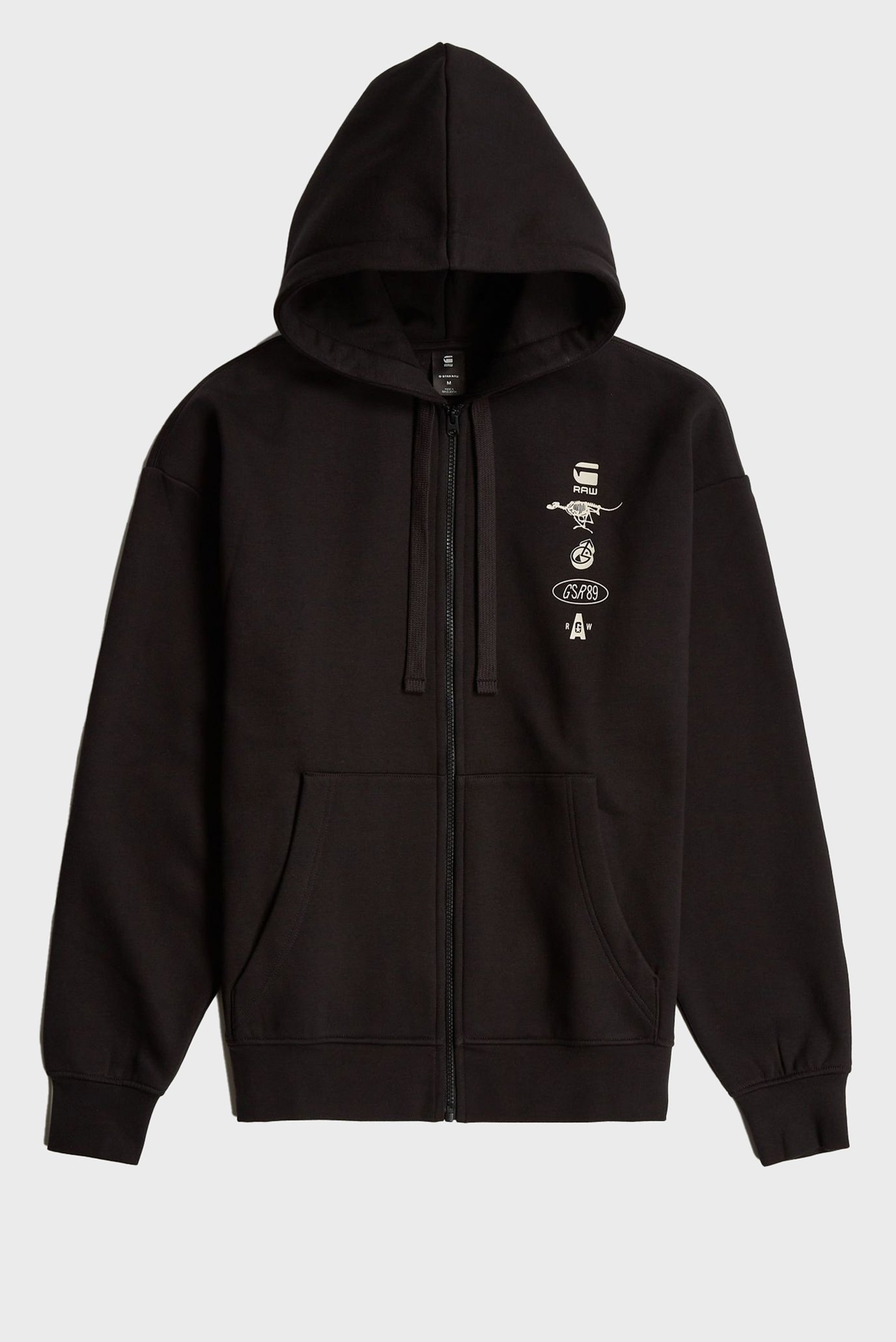 Мужское черное худи Poster back graphic 8