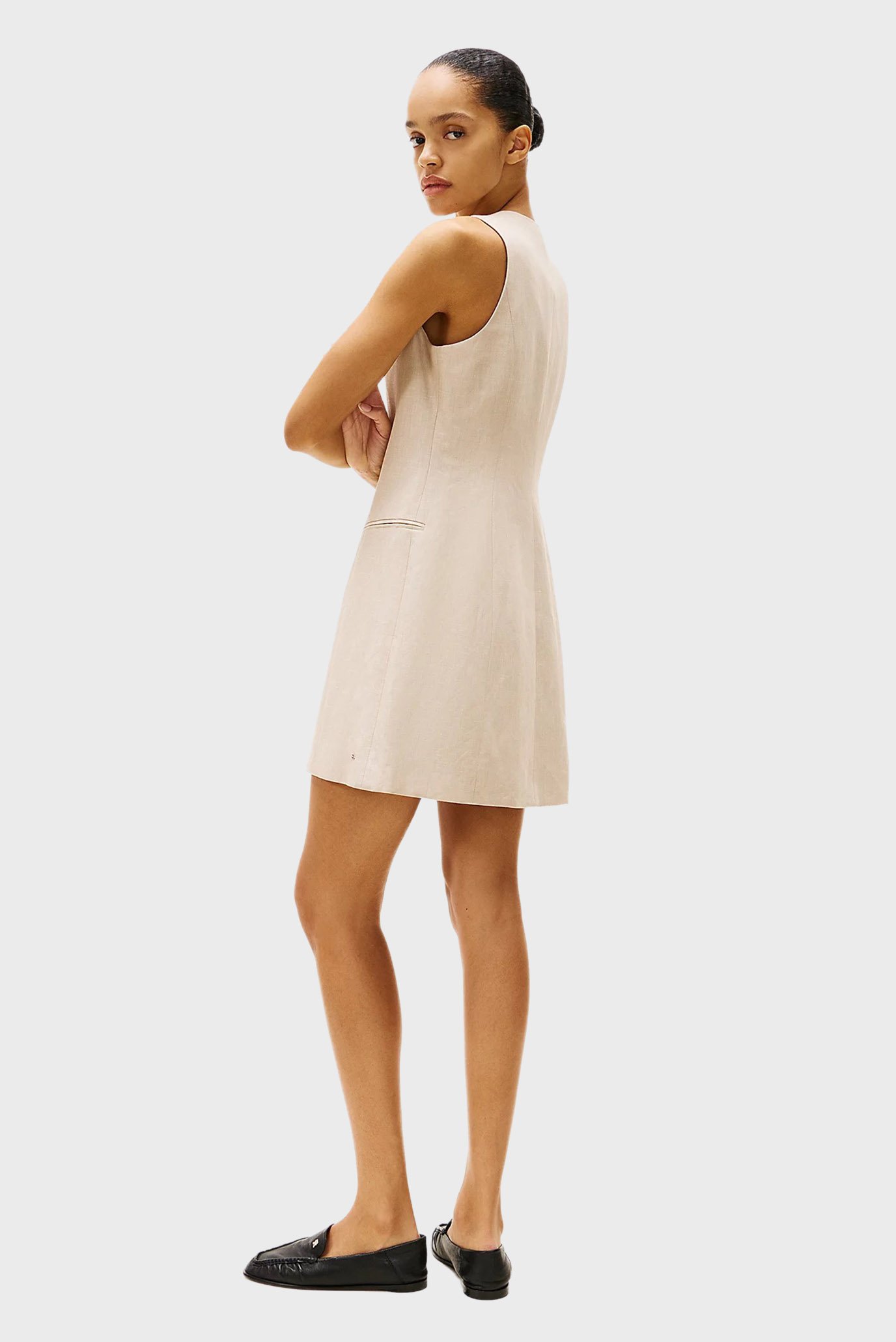 Платье LINEN MIX SLEEVELESS DRESS 4