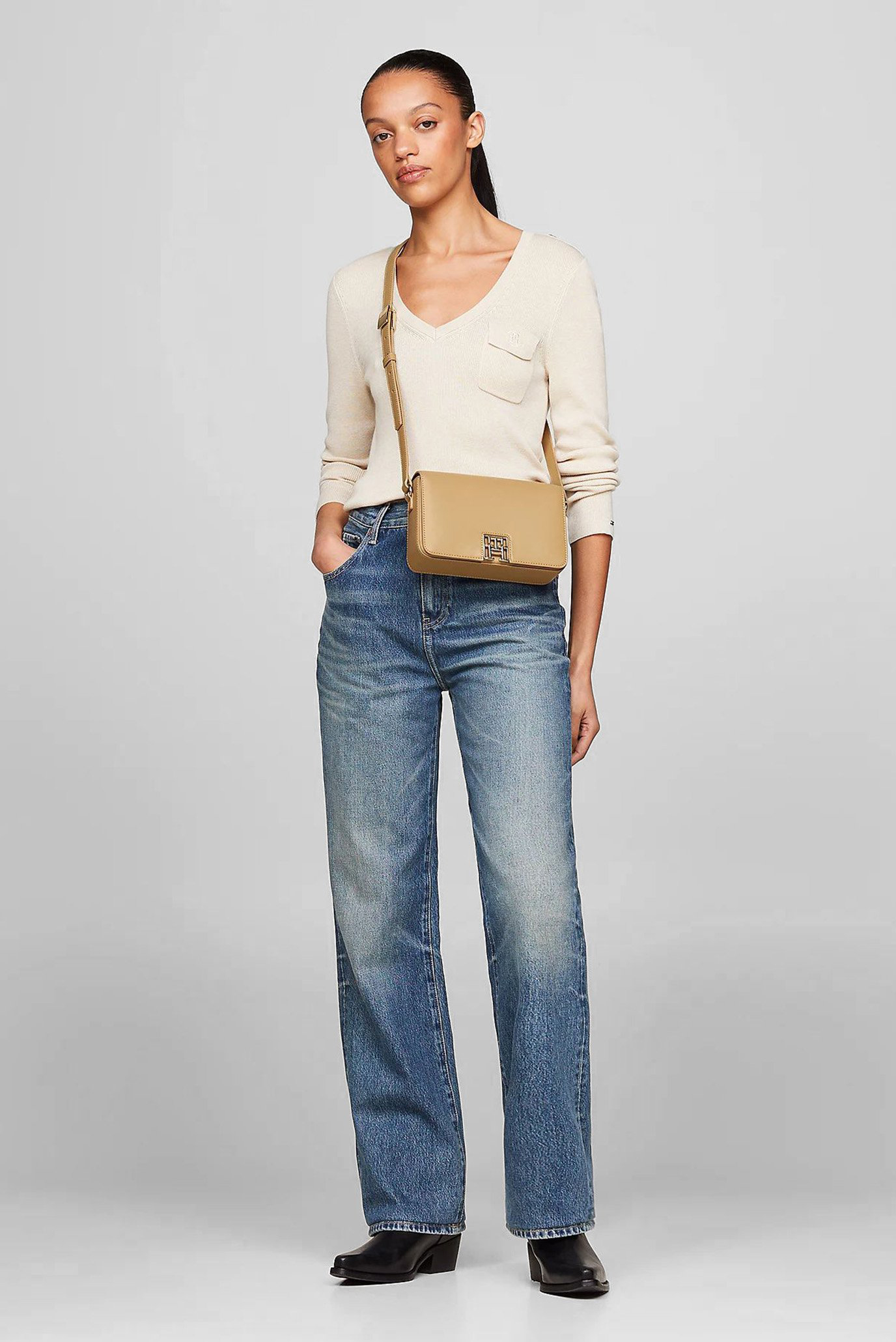 Женская бежевая сумка TH RESET CROSSOVER 8