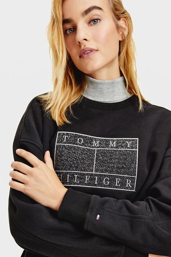 Свитшот RLXD FLEECE LUREX C-NK SWEATSHRT Tommy Hilfiger