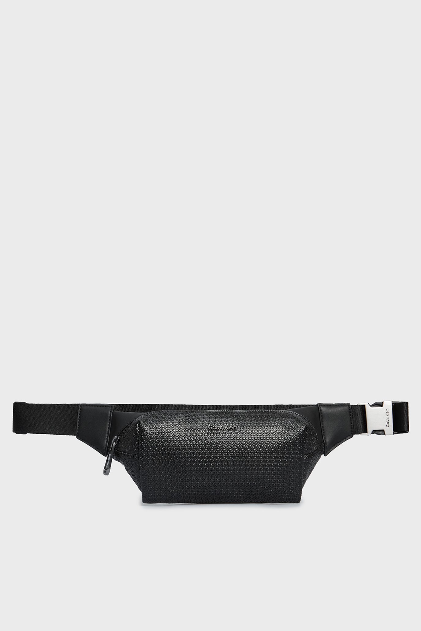 Мужская черная поясная сумка с узором MINIMALISM WAISTBAG MONO 1