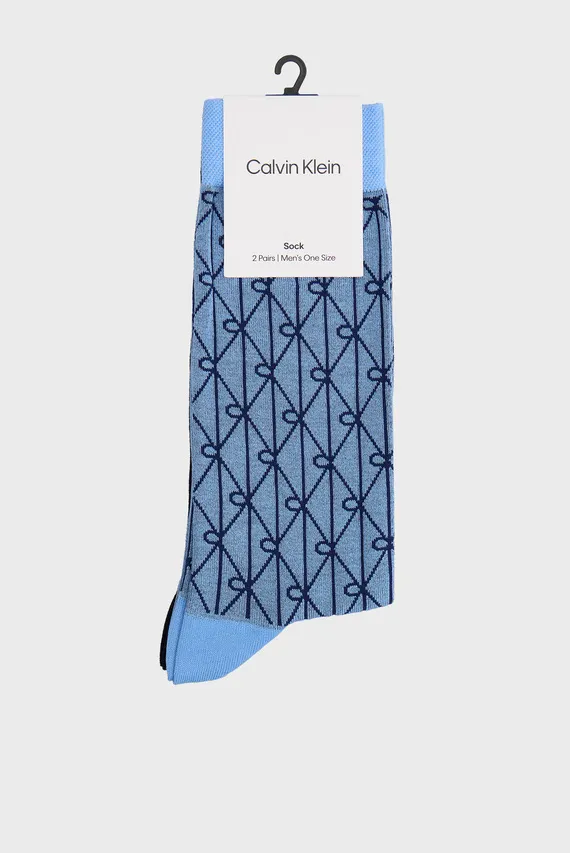 Носки CK MEN SOCK 2P EMBLEM AOP Calvin Klein