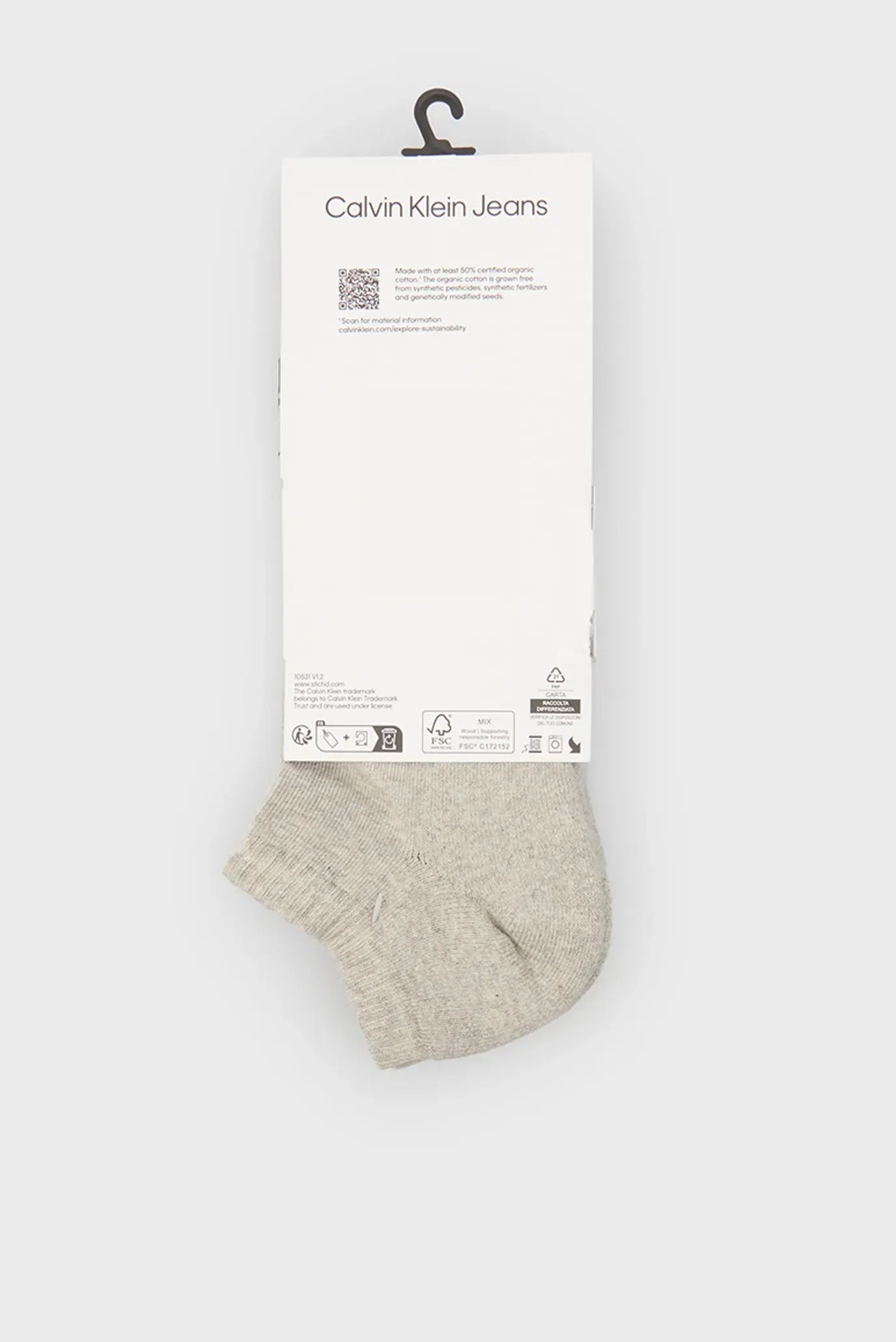 Носки CKJ MEN SNEAKER 2P MONOGRAM 2