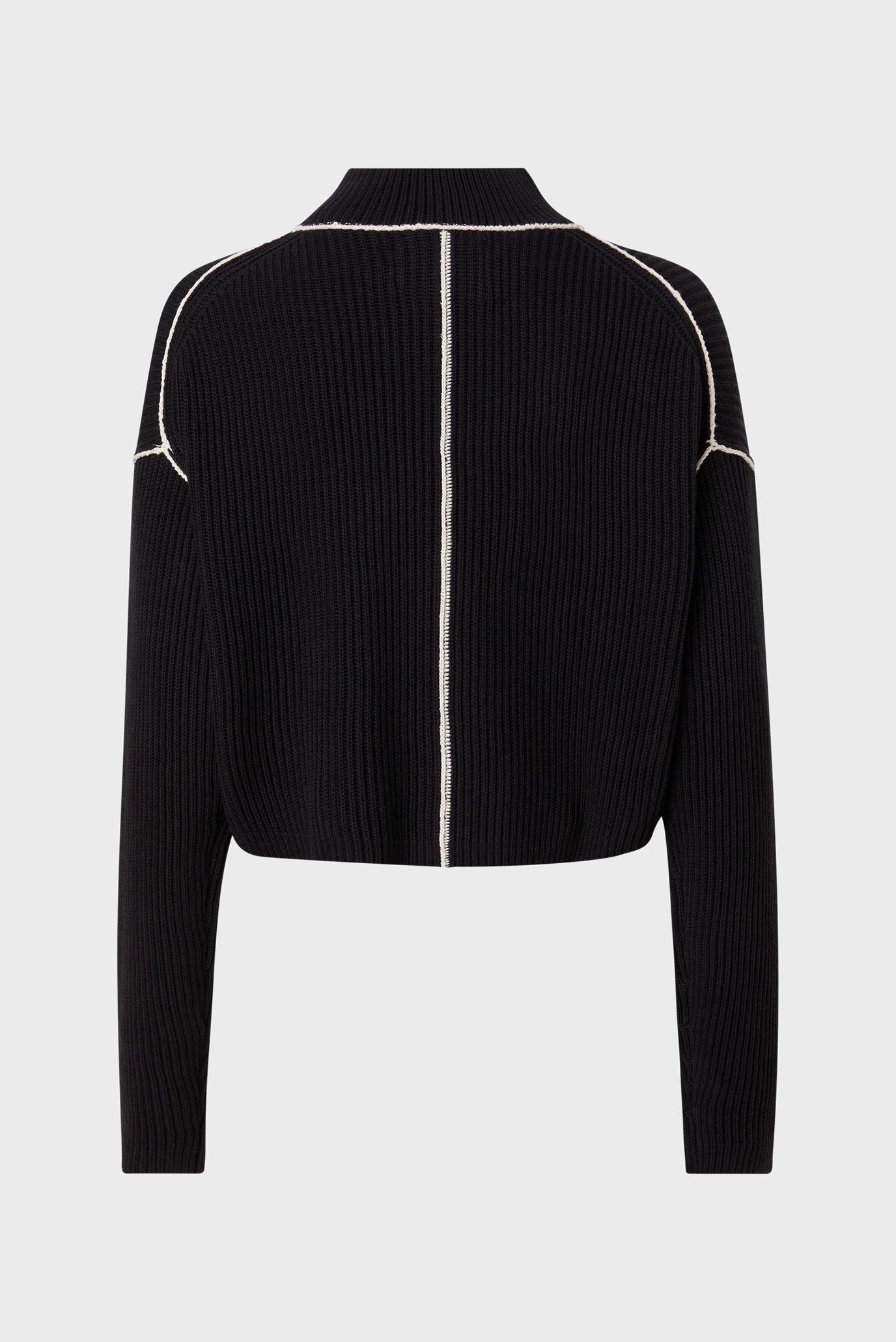 Свитер CONTRAST SEAMING LOOSE SWEATER 2