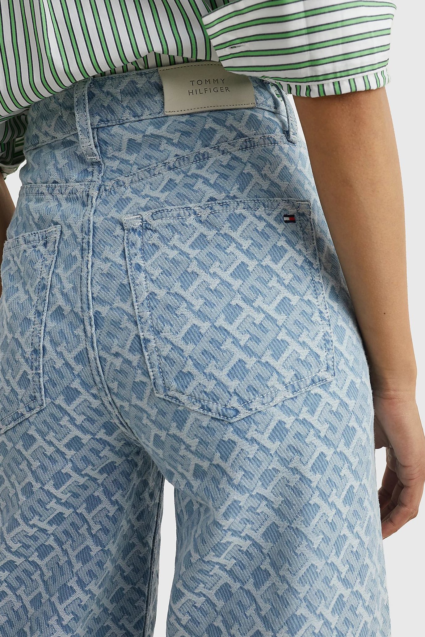 Джинсы AMD JACQUARD WIDE LEG HW 4