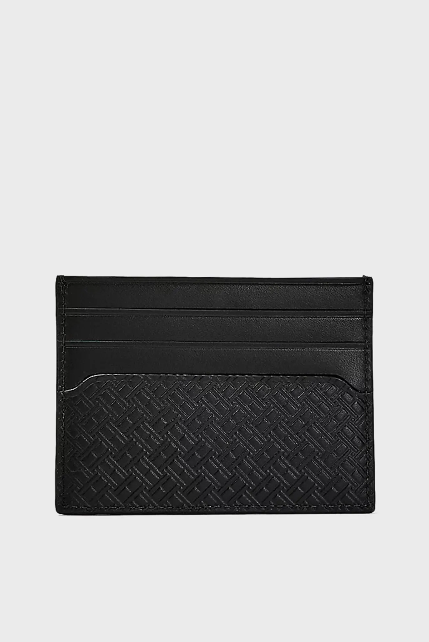 Мужской черный кожаный кардхолдер PREMIUM LEATHER MONO CC 3