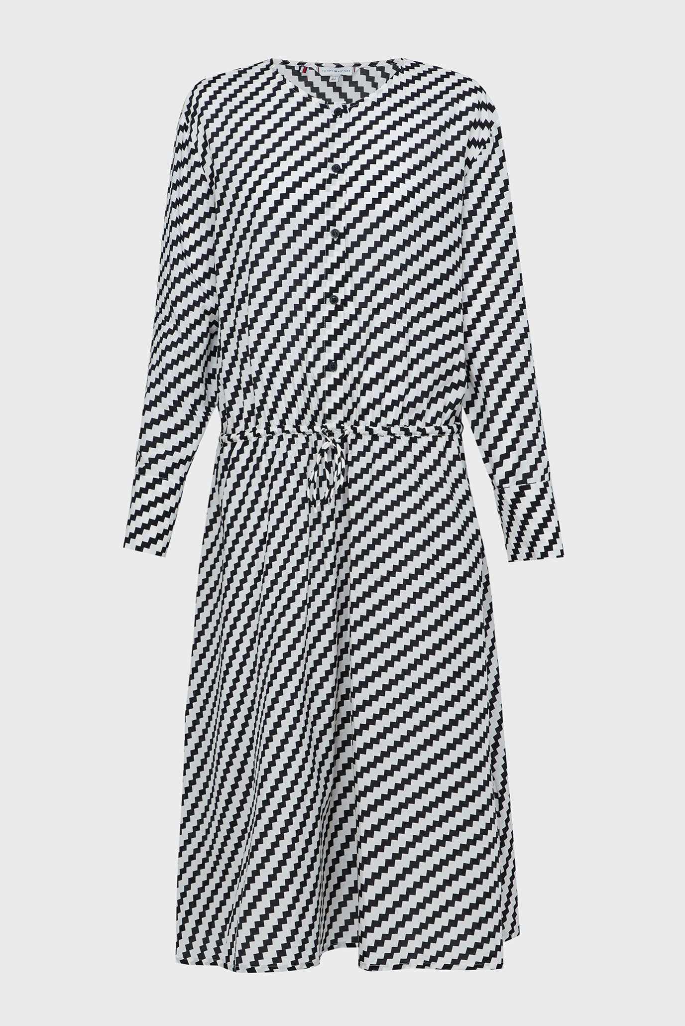 Платье ZIGZAG WAISTED MIDI DRESS 5
