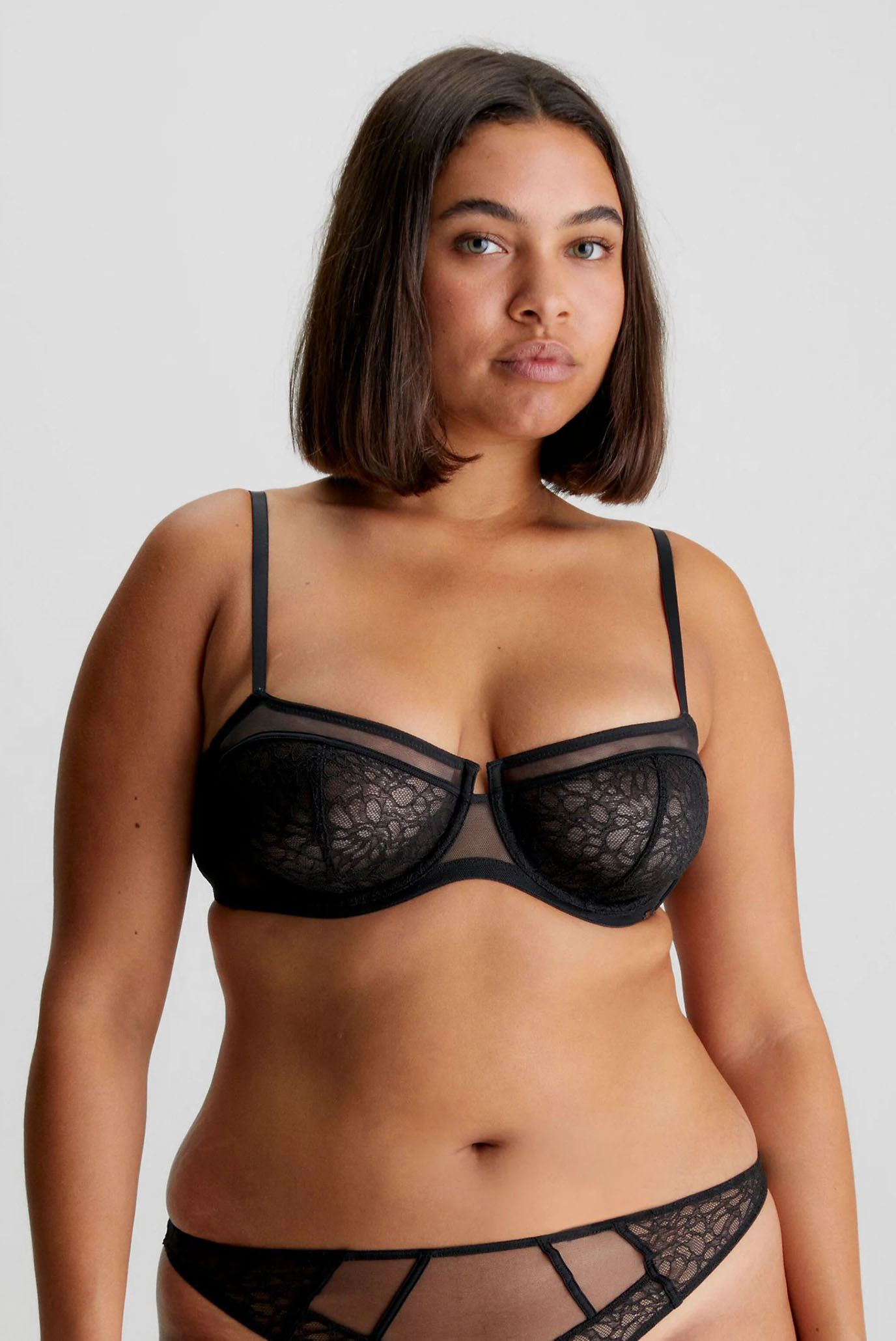 Женский черный бюстгальтер UNLINED BALCONETTE 3