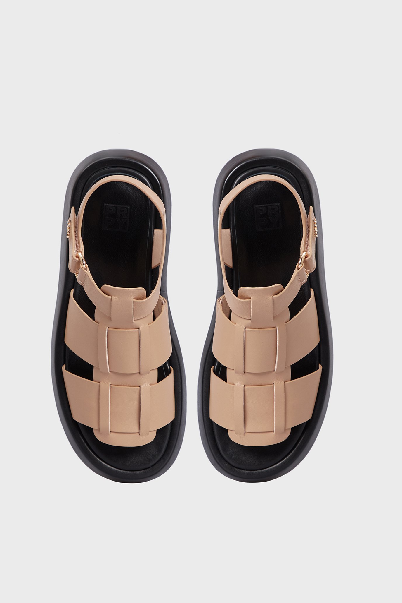 Женские бежевые кожаные сандалии Lilla 4