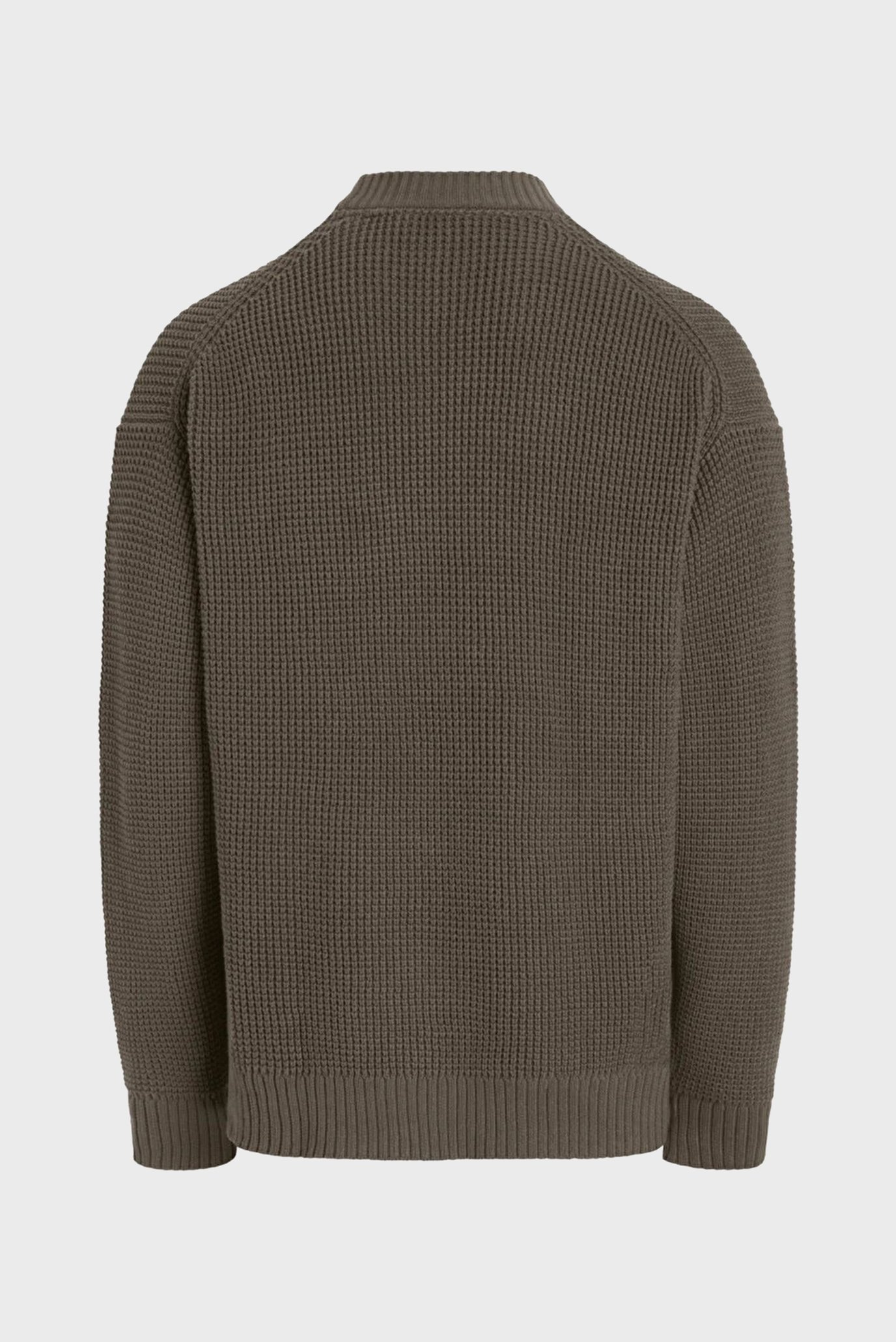 Мужской темно-коричневый джемпер CHUNKY TEXTURE 4