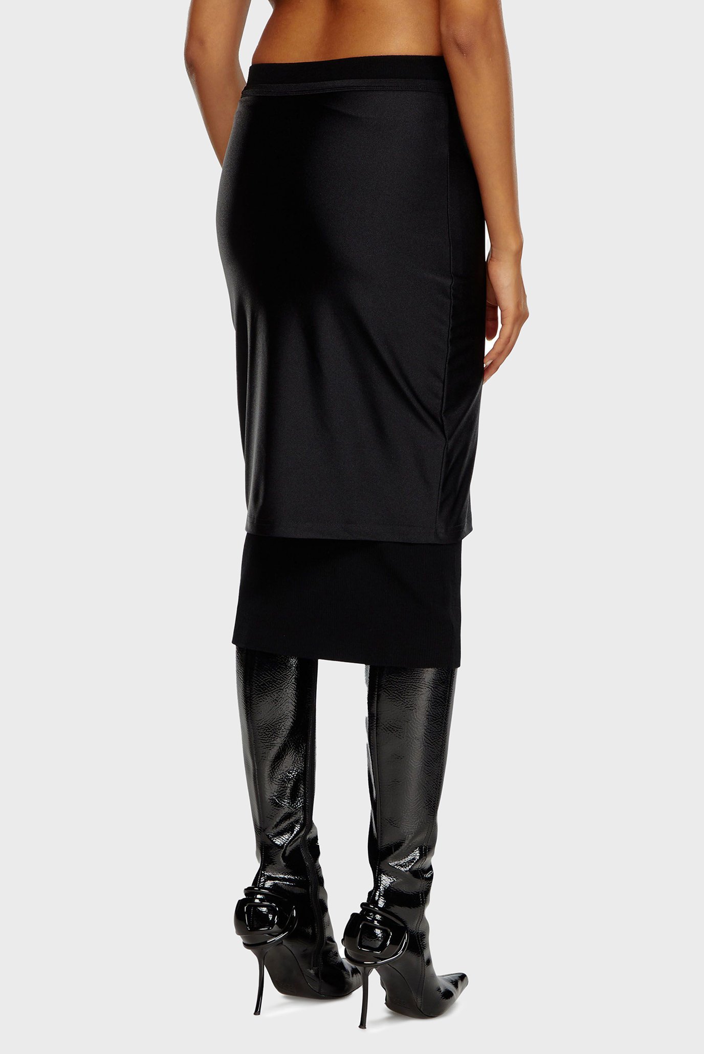 Женская черная шерстяная юбка M-ROSSY GONNA 3