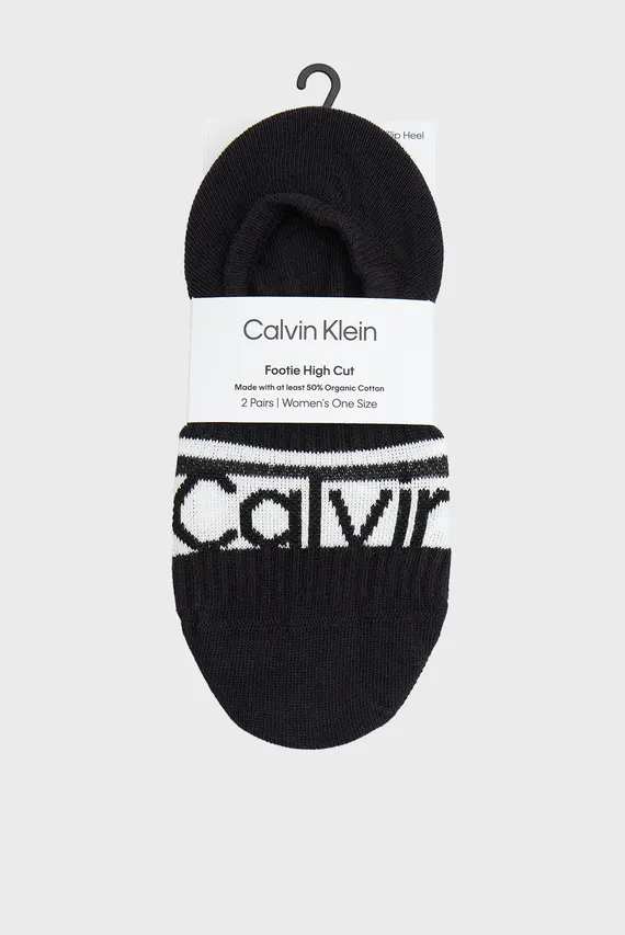 Следы CK WOMEN FOOTIE HC 2P LOGO STR Calvin Klein