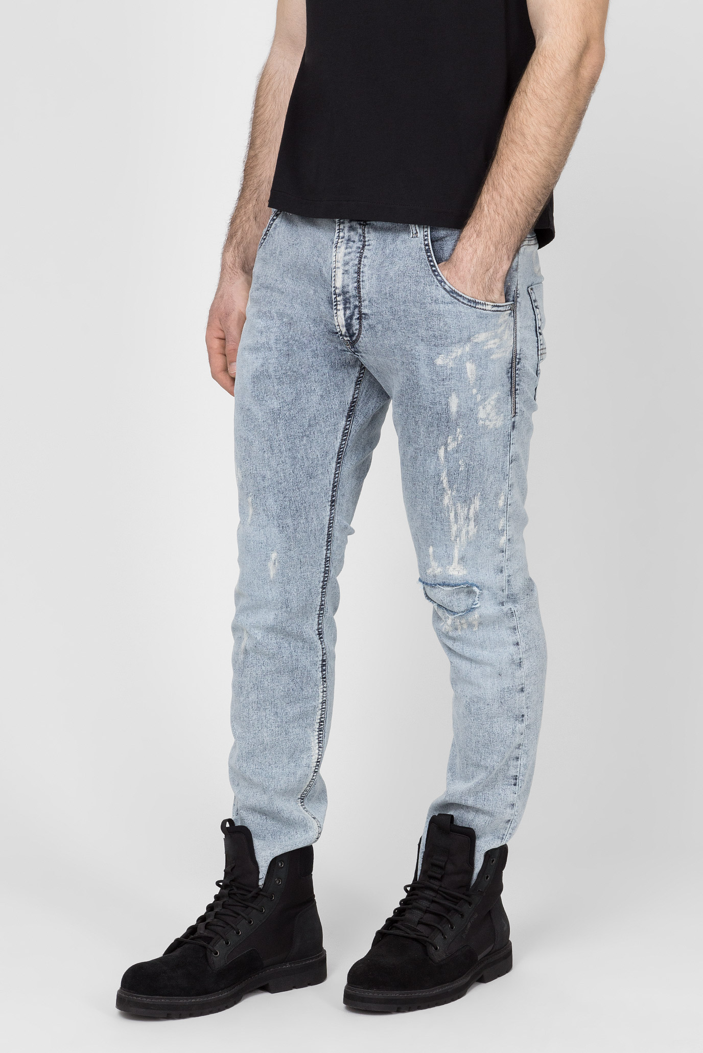 Мужские голубые джинсы KROOLEY CB-NE 7