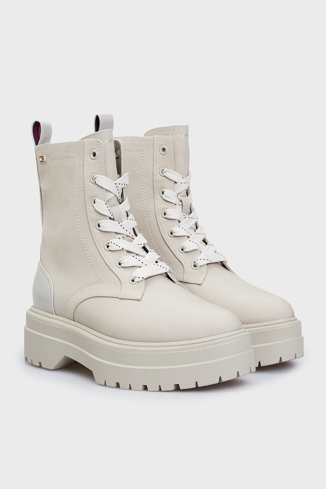 Женские бежевые ботинки FLAG VENTILE LACE UP BOOTTommy Hilfiger Женские бежевые ботинки FLAG VENTILE LACE UP BOOT 3