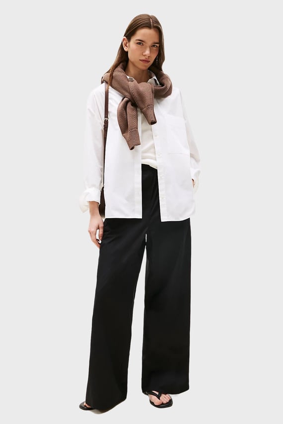 Штаны POPLIN WIDE LEG PANT