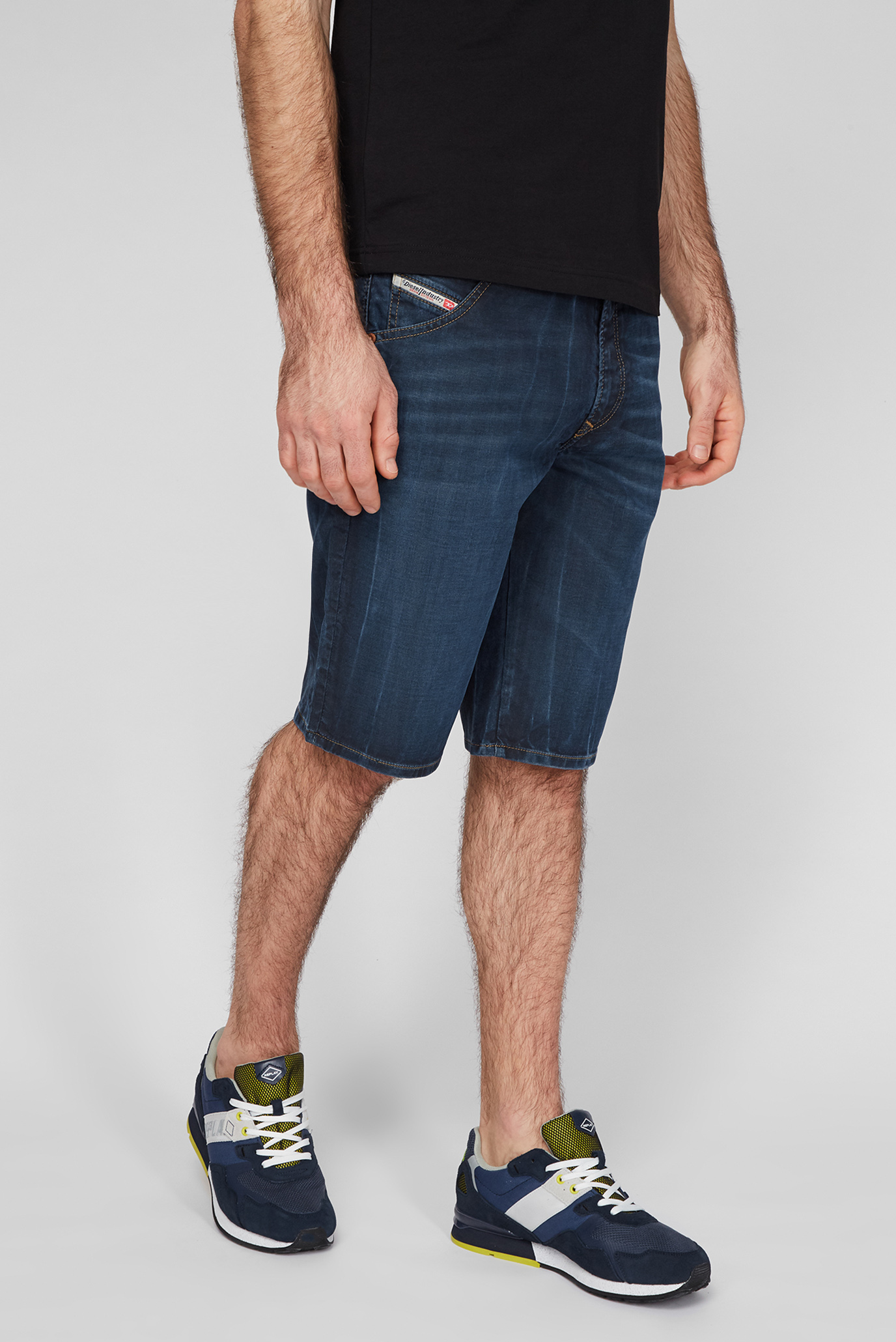 Мужские темно-синие джинсовые шорты D-KROOSHORT-Y-NE 8