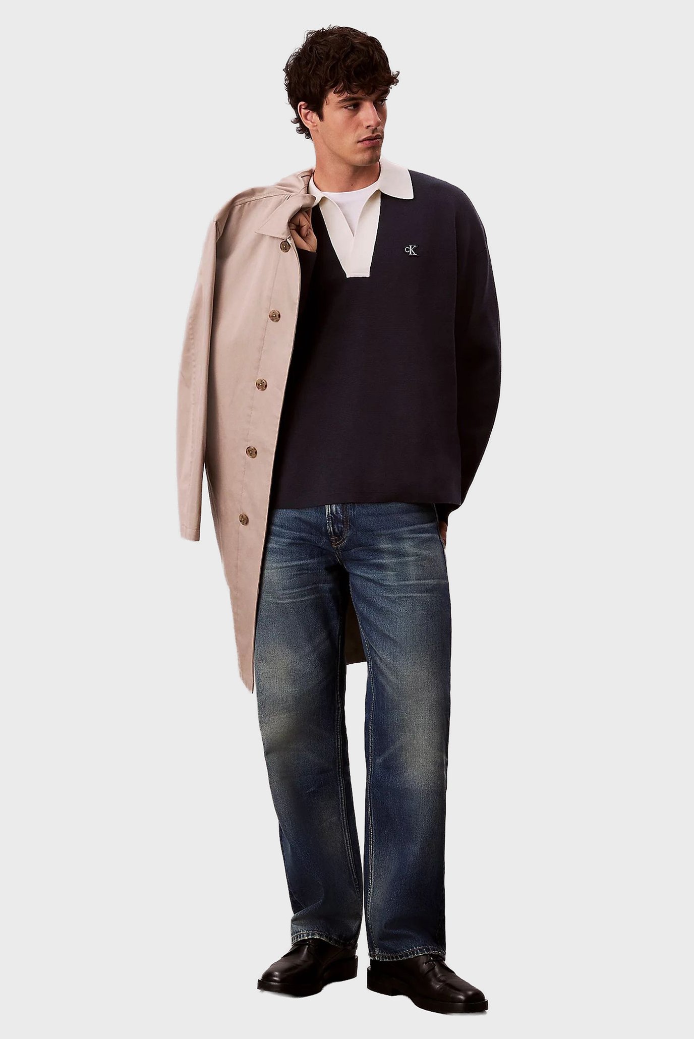 Свитер LS SOLID OVERSIZED JOHNNY COLLAR 2