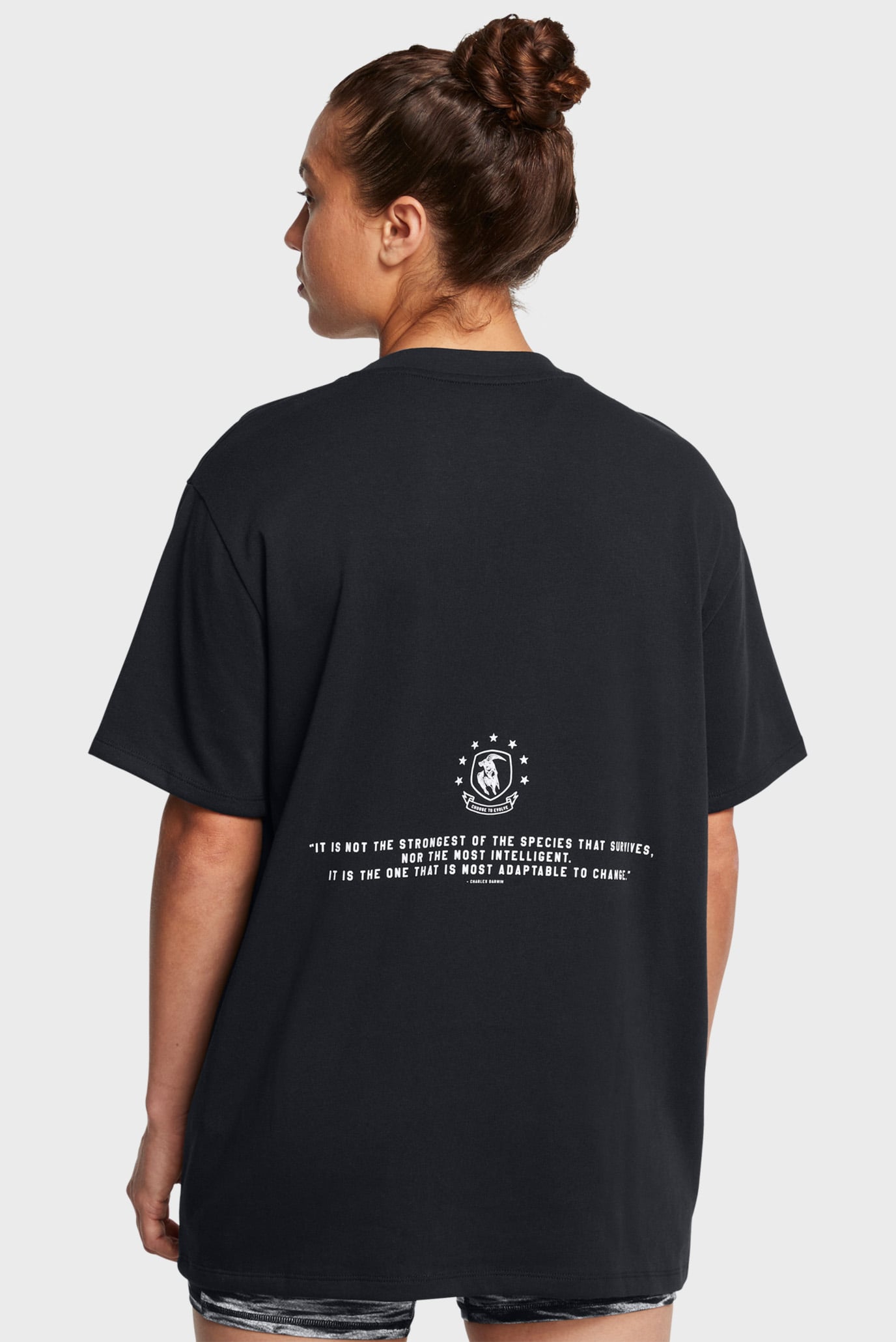 Женская черная футболка UA Pjt Rck W Campus T Q3 2