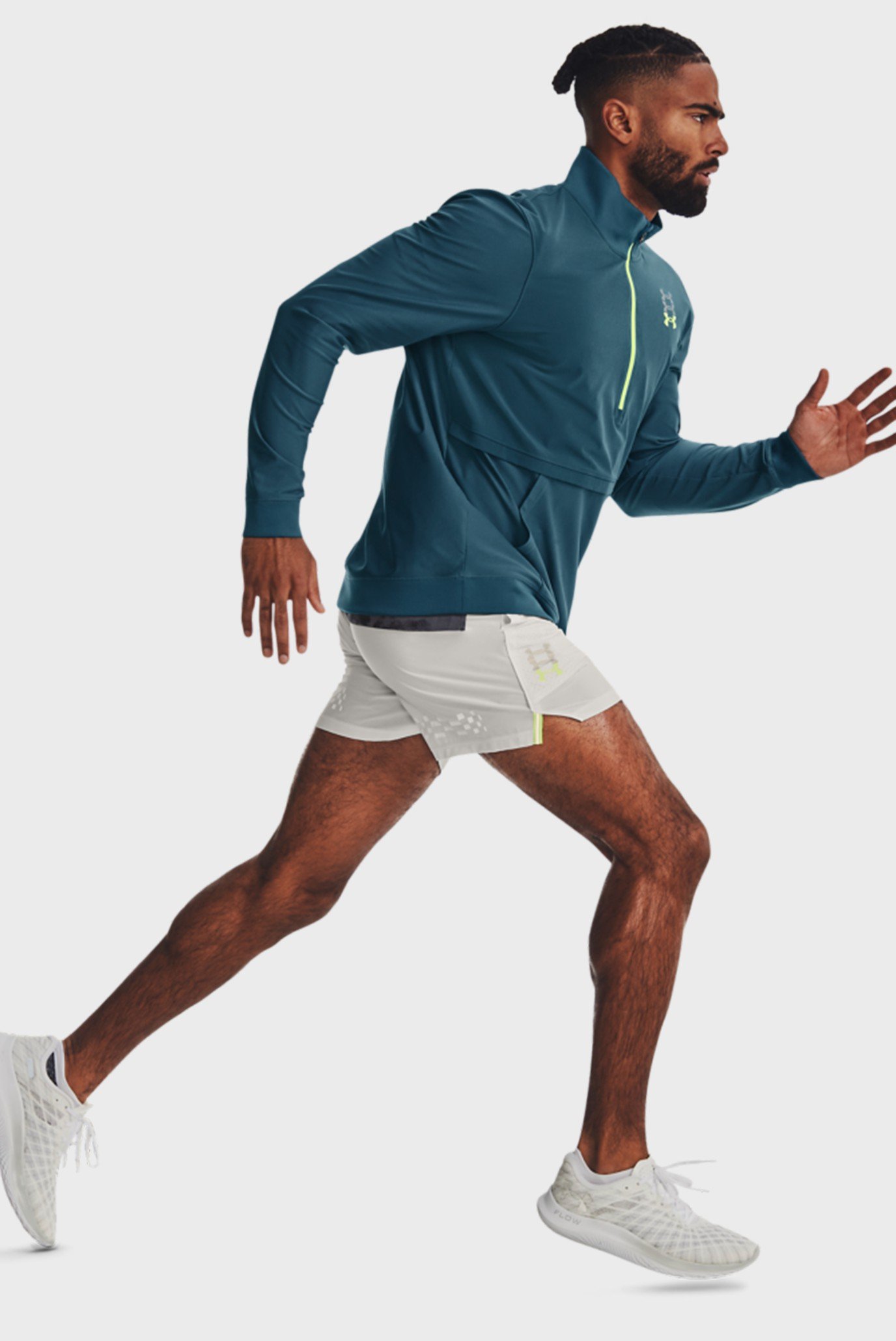 Мужские серые шорты UA RUN ANYWHERE SHORT 3