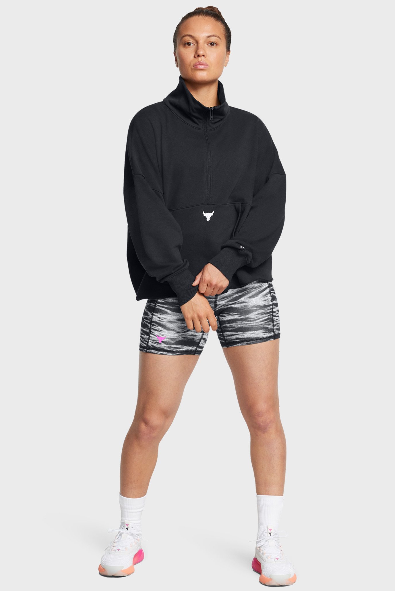 Женская черная спортивная кофта Pjt Rck W Half Zip Pullover 2