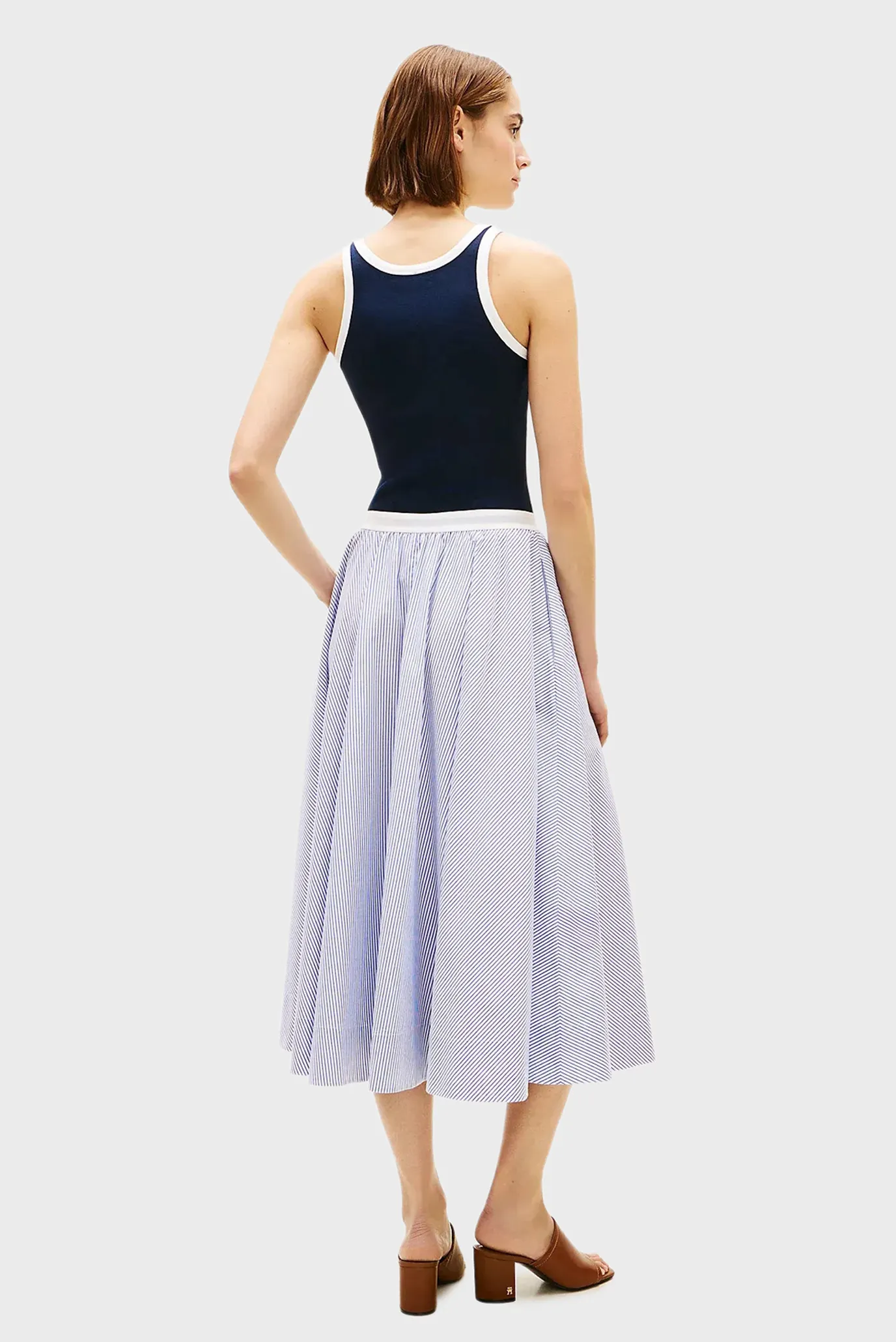 Юбка POPLIN BRANDED MIDI SKIRT 3