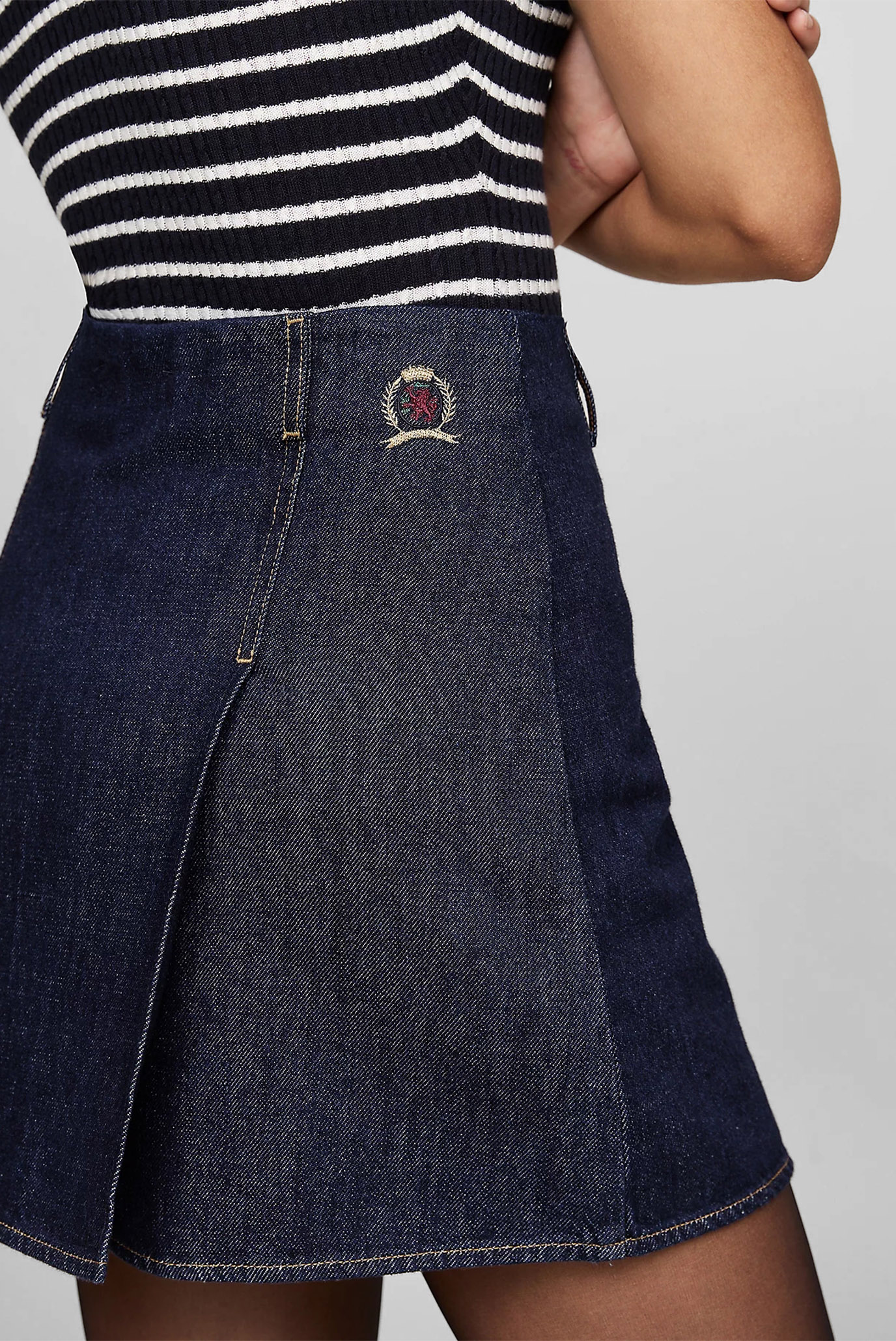 Юбка THC CC PLEATED DENIM MINI SKIRTTommy Hilfiger Юбка THC CC PLEATED DENIM MINI SKIRT 4