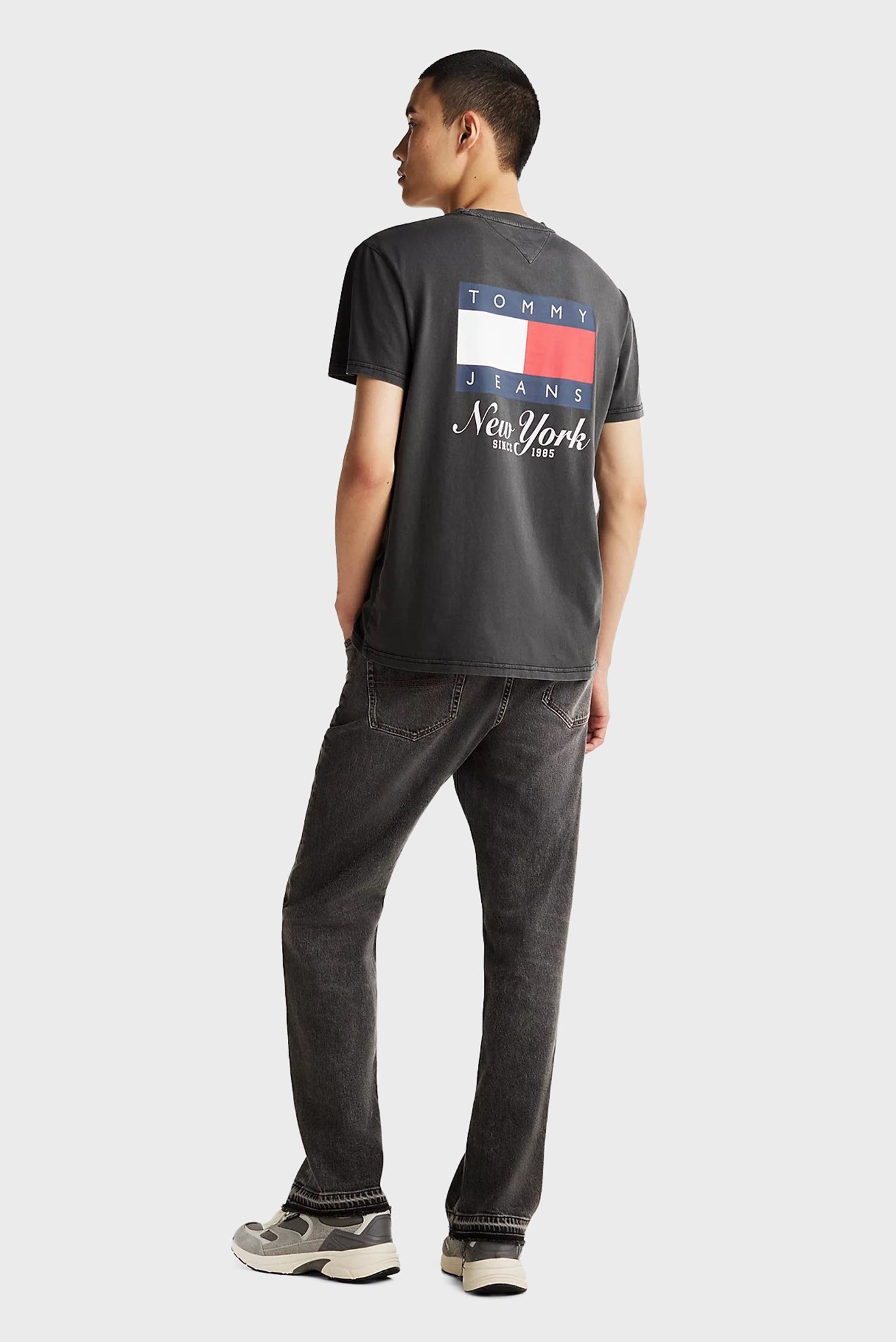 Мужская черная футболка TJM REG HERITAGE FLAG TEE EXT 1