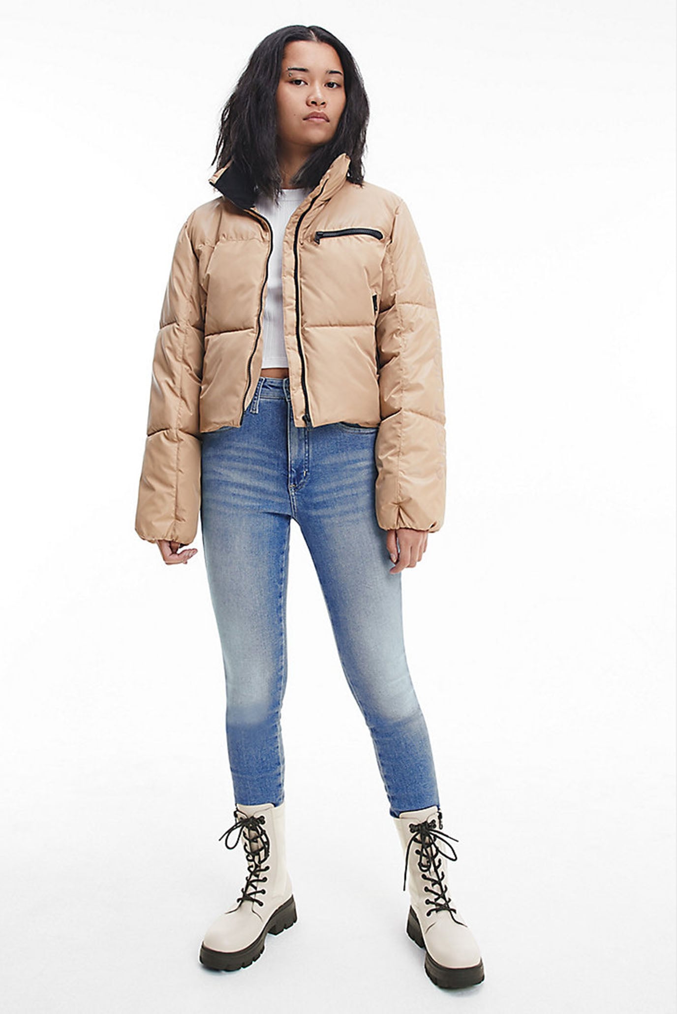 Ботинки CHUNKY COMBAT LACEUP ZIP 6