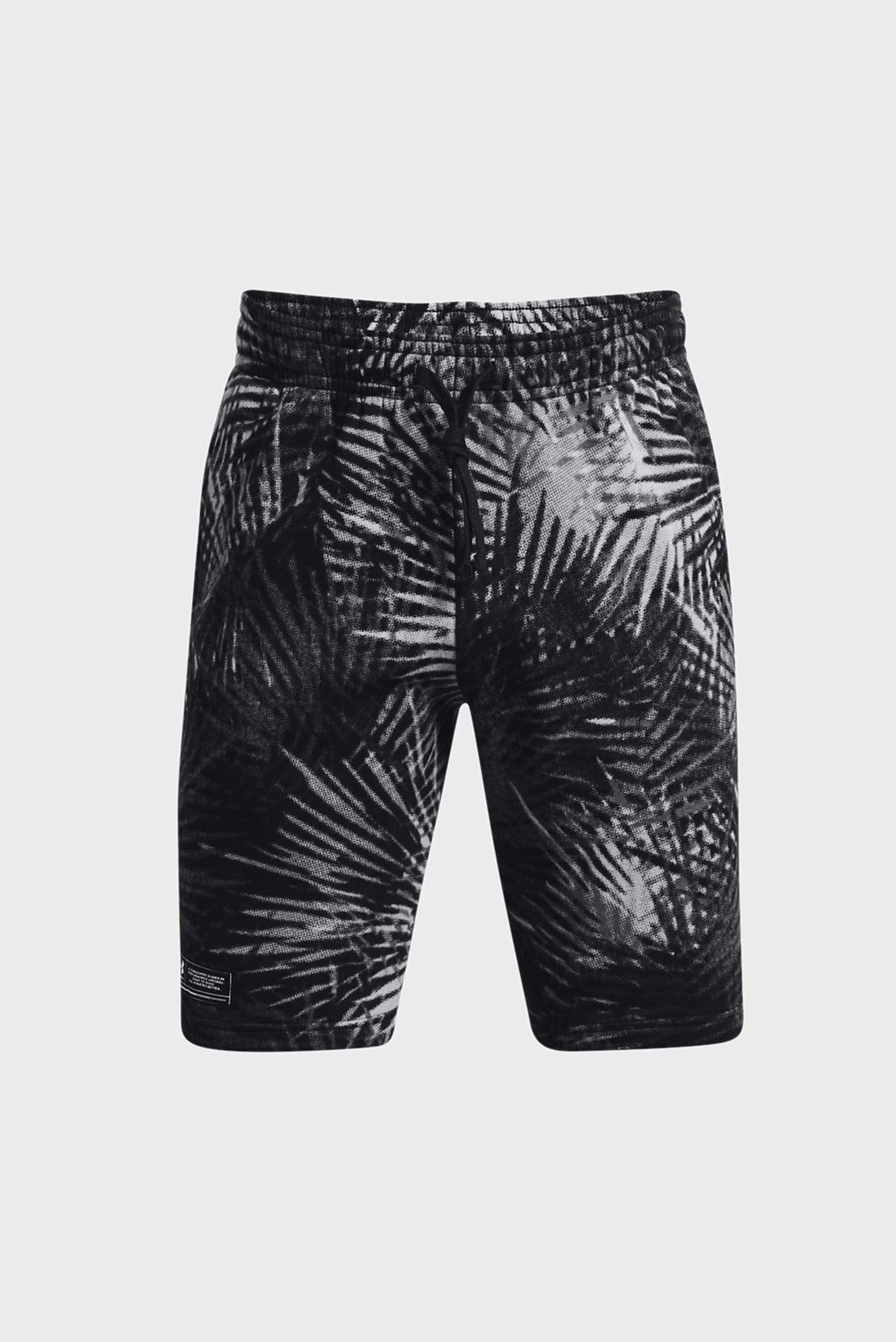 Мужские темно-серые шорты с узором UA Rival Flc Sport Palm Sts Under Armour Мужские темно-серые шорты с узором UA Rival Flc Sport Palm Sts 5