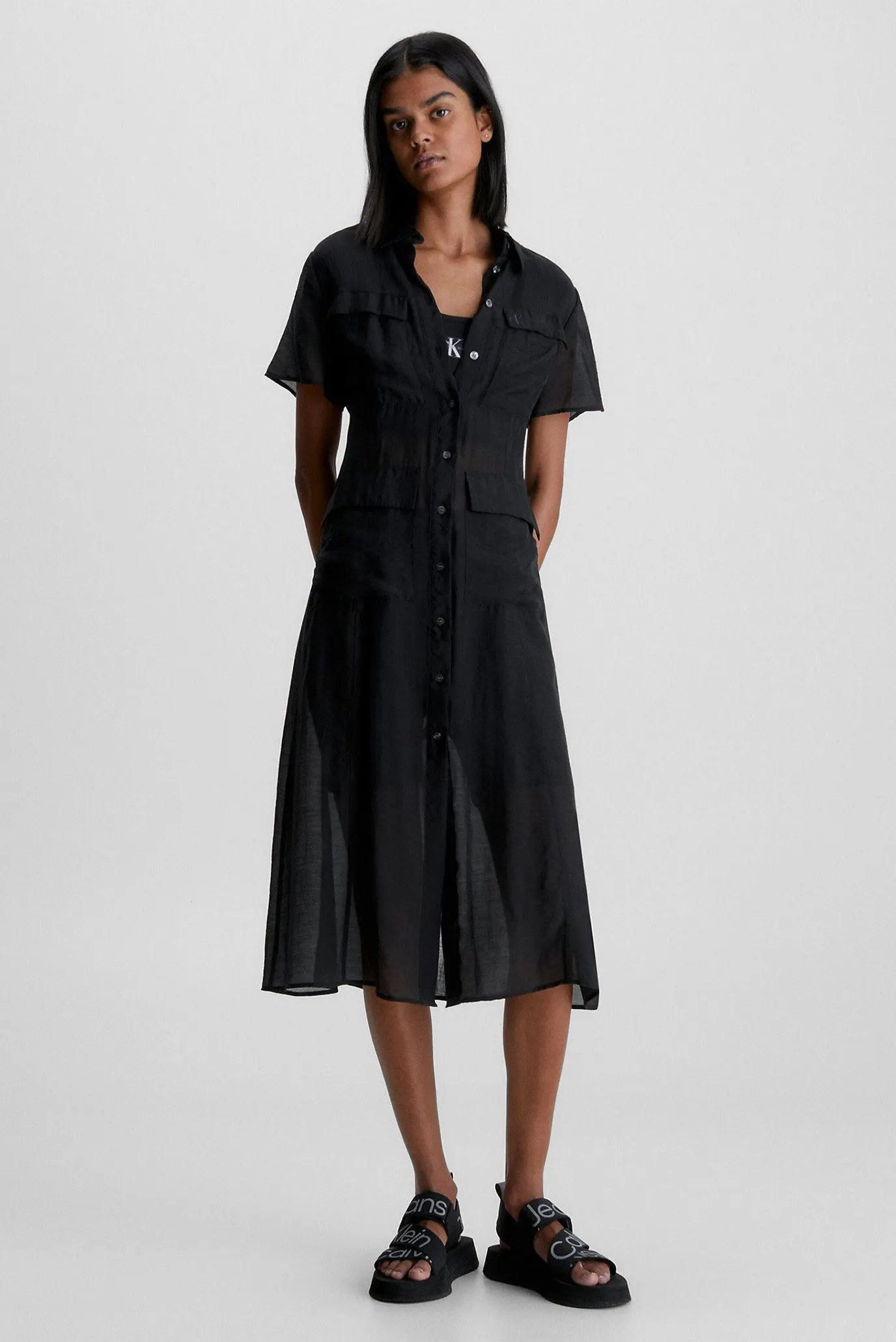 Платье SHEER SHORT SLEEVE DAY DRESS 5