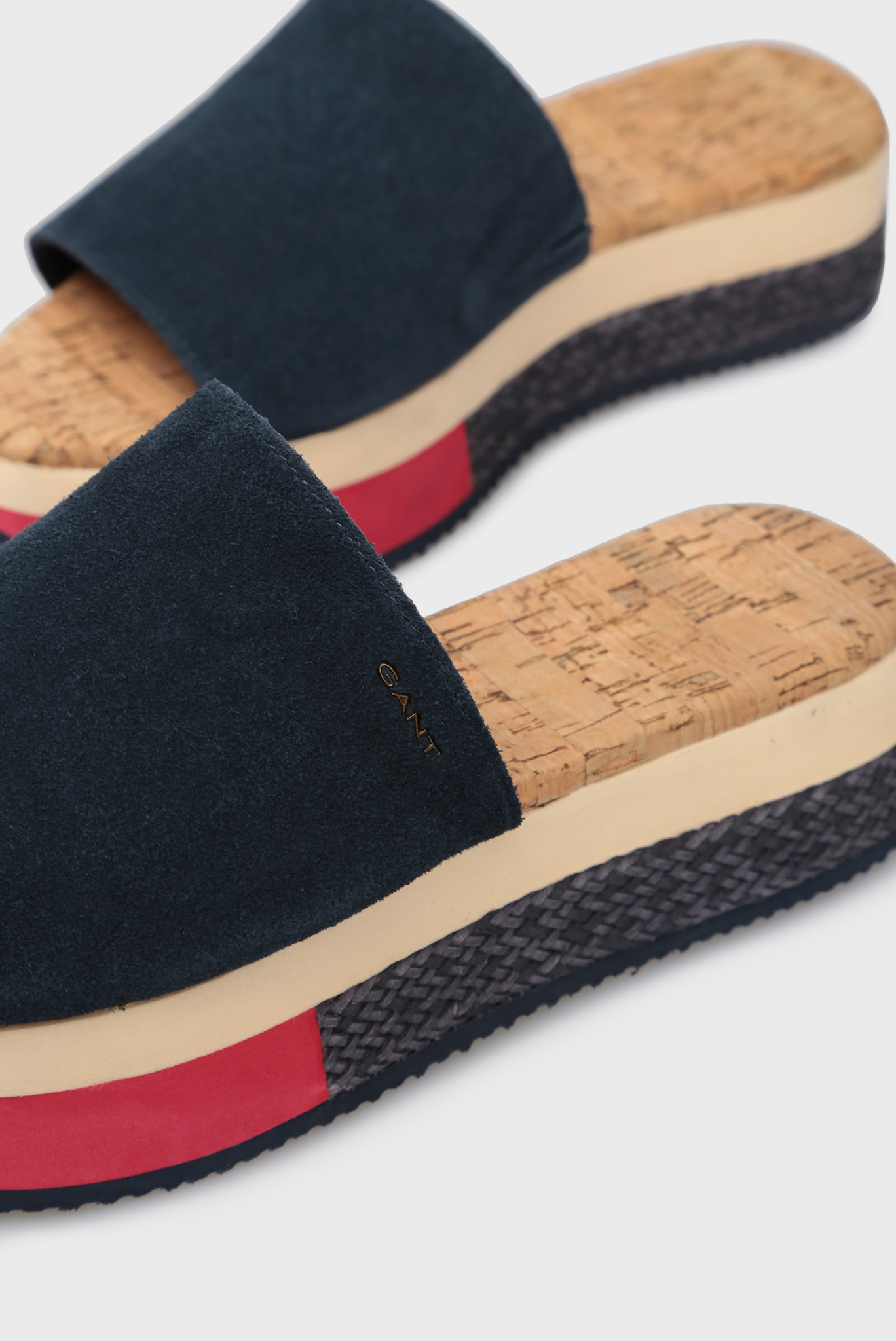 Женские синие замшевые слайдеры SANT ANA 5