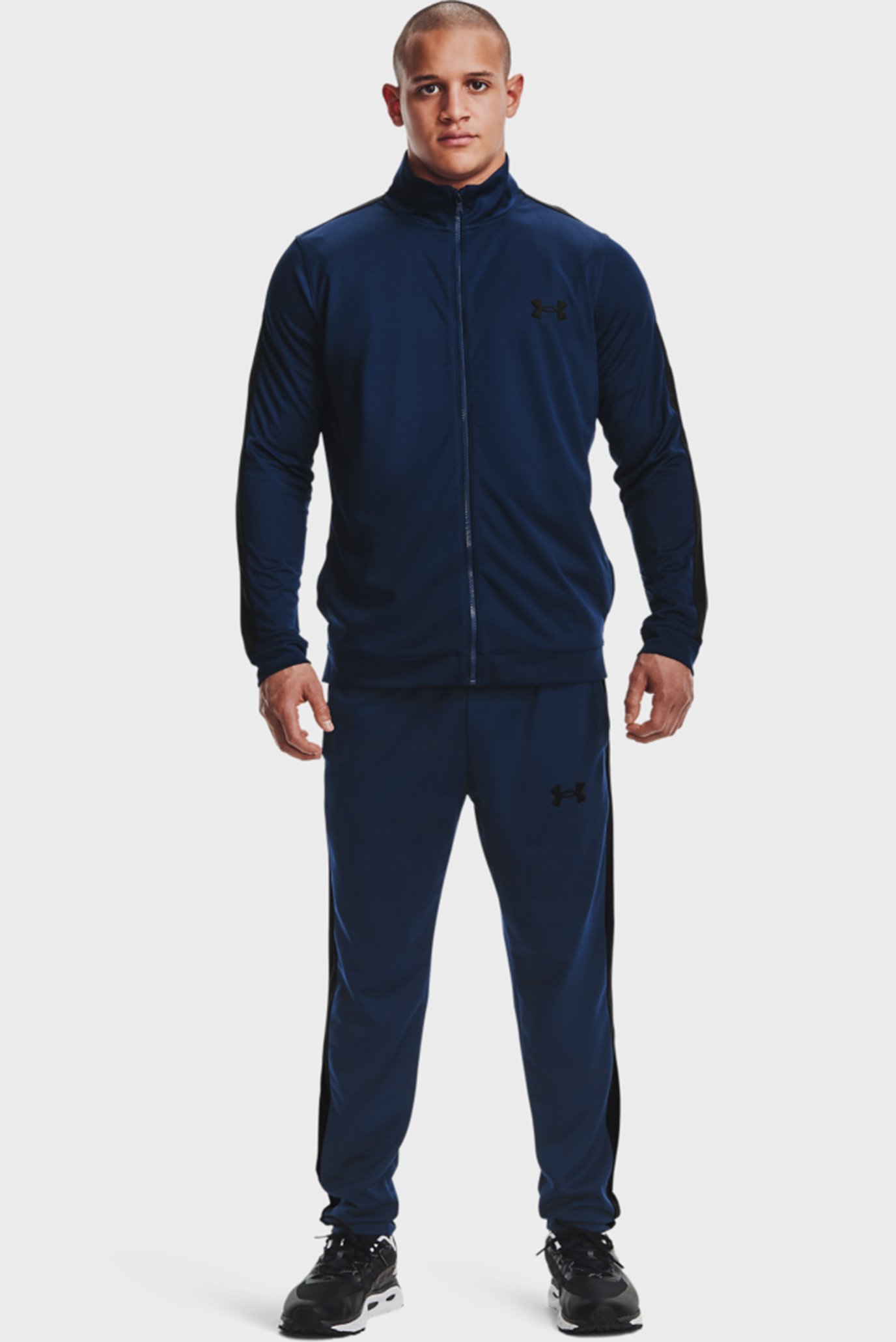 Мужской темно-синий спортивный костюм (кофта, брюки) UA Knit Track Suit 1