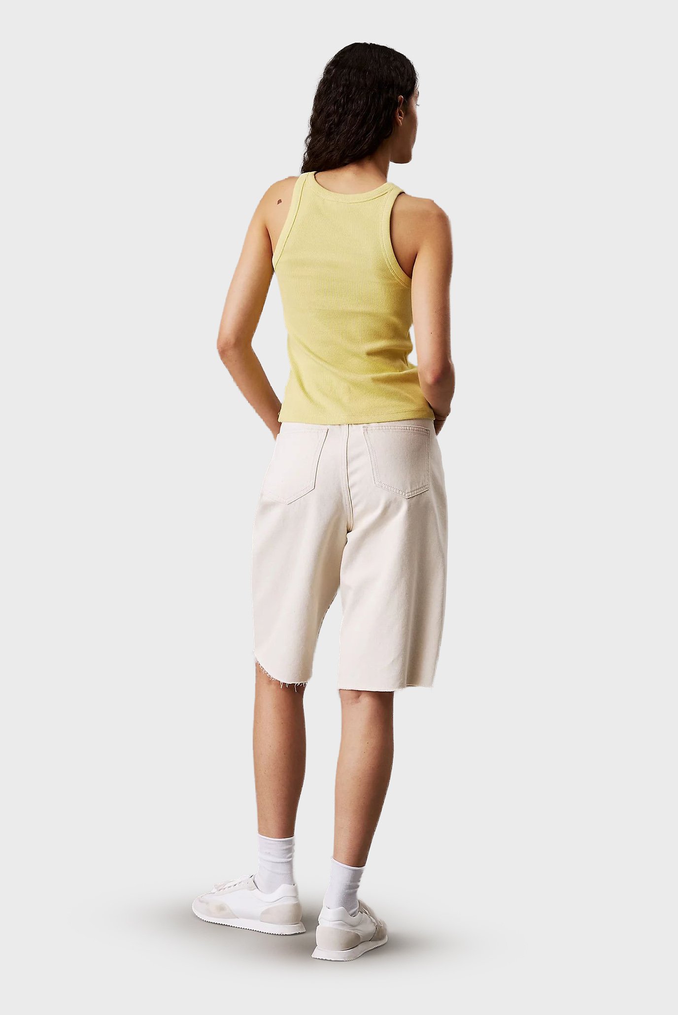 Женские белые джинсовые шорты RELAXED 3