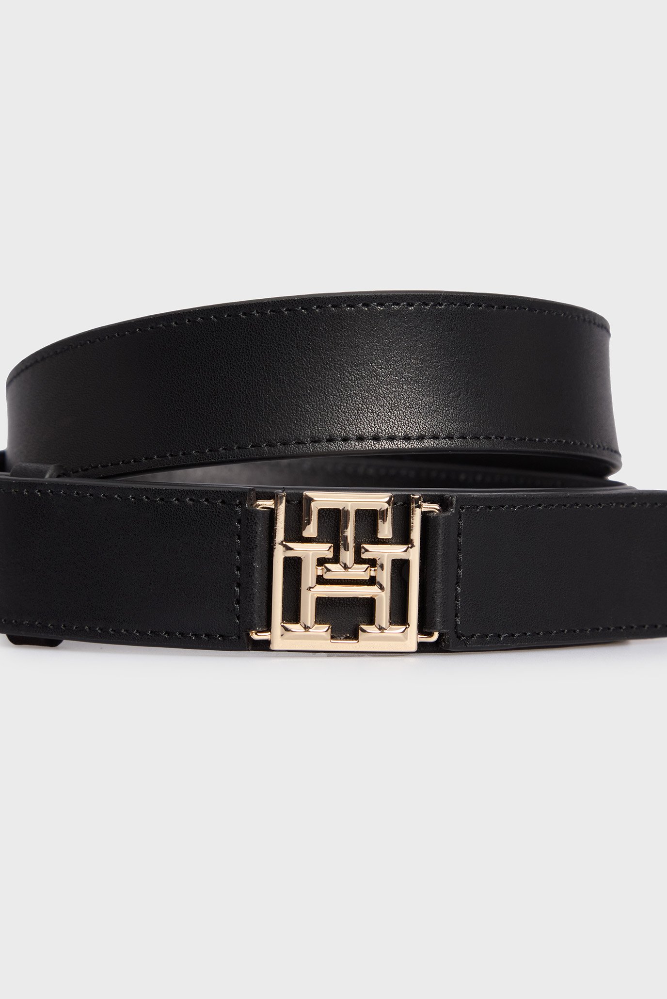 Женский черный кожаный ремень TH RESET 3.0 2