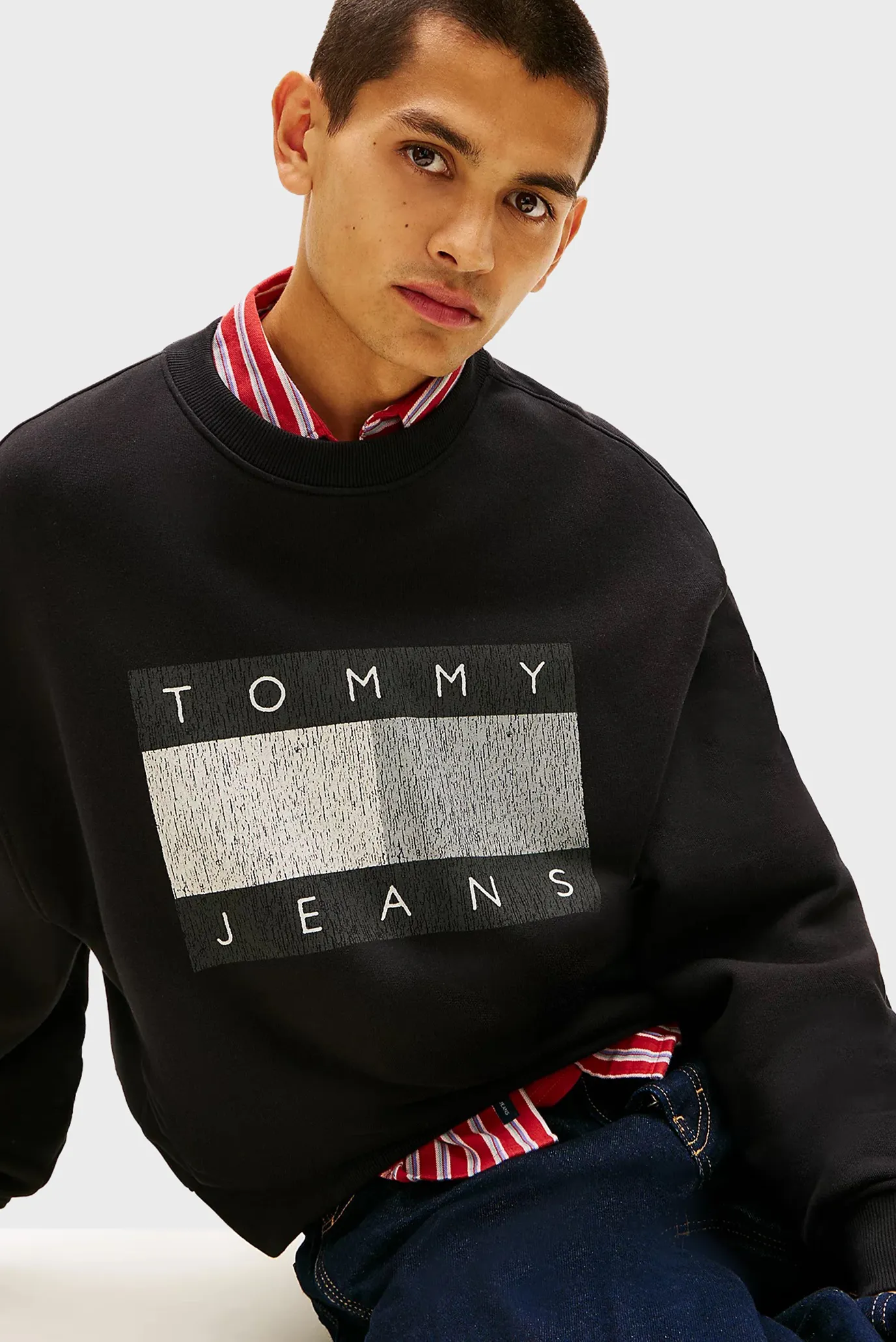 Свитшот TJM 90S DISTRESSED FLAG CREW 2