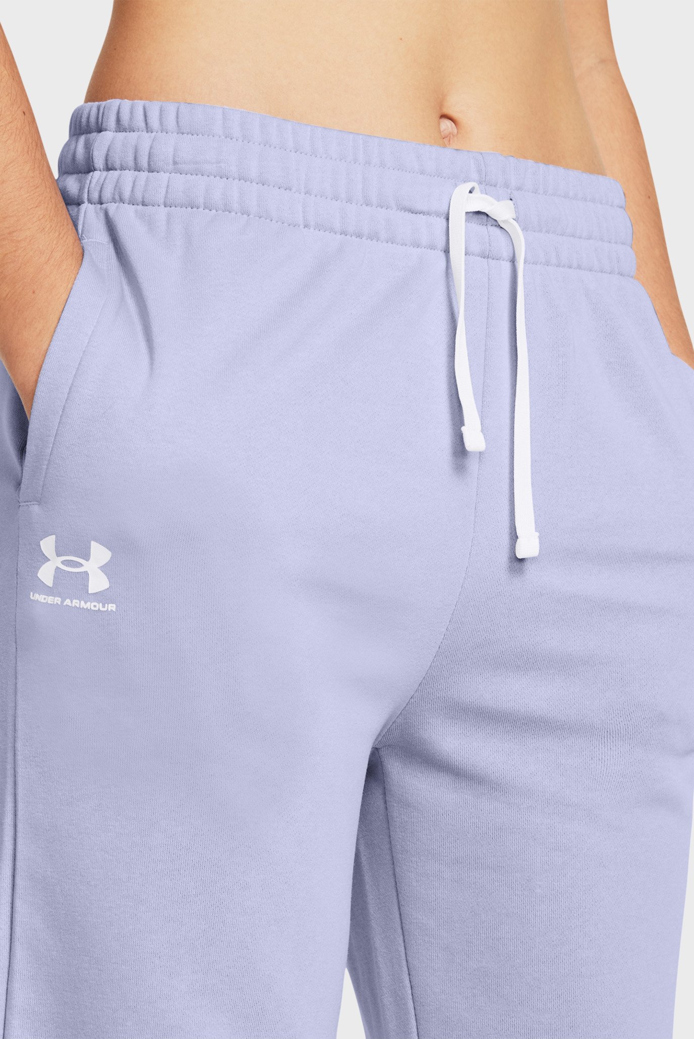 Женские сиреневые спортивные брюки UA Rival Terry Jogger 4