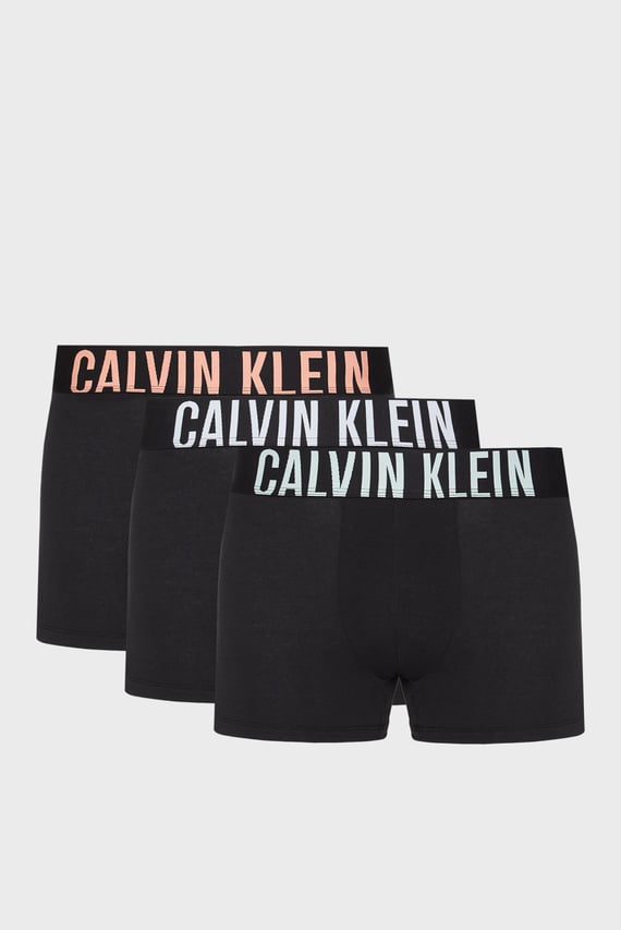 Мужские черные боксеры (3 шт) TRUNK Calvin Klein