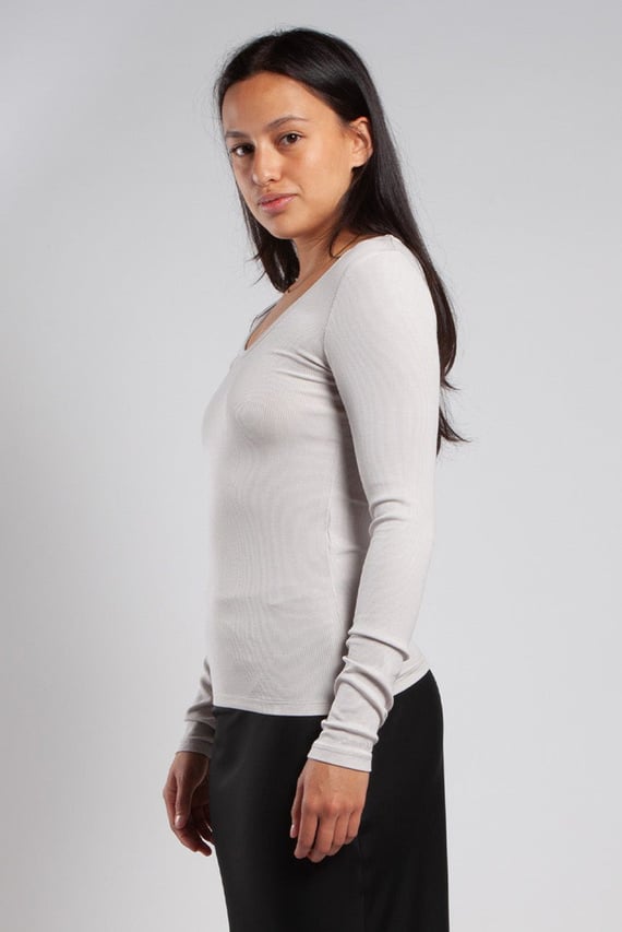 Лонгслив MODAL RIB SCOOP NECK LS TOP