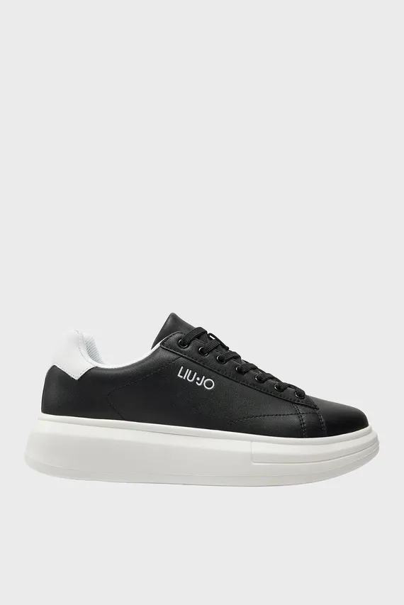 Кроссовки BIG 01 - SNEAKER LEATHER BLACK WHITE LIU JO